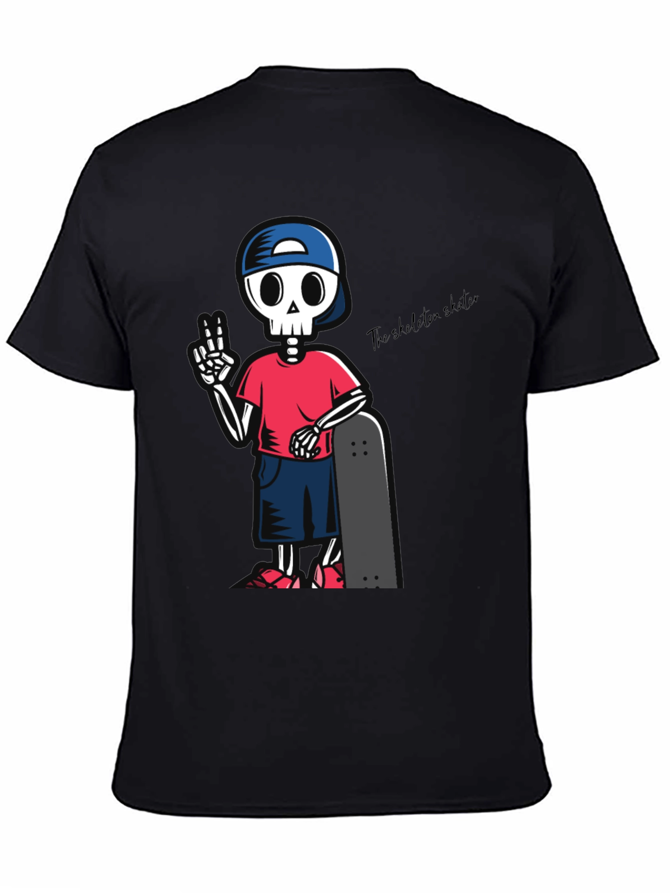 Skeleton Skater Graphic T-Shirt
