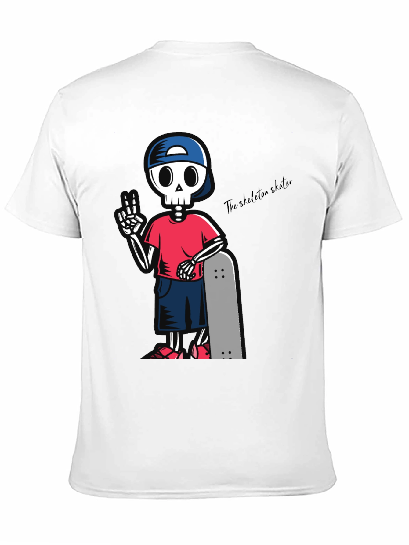 Skeleton Skater Graphic T-Shirt