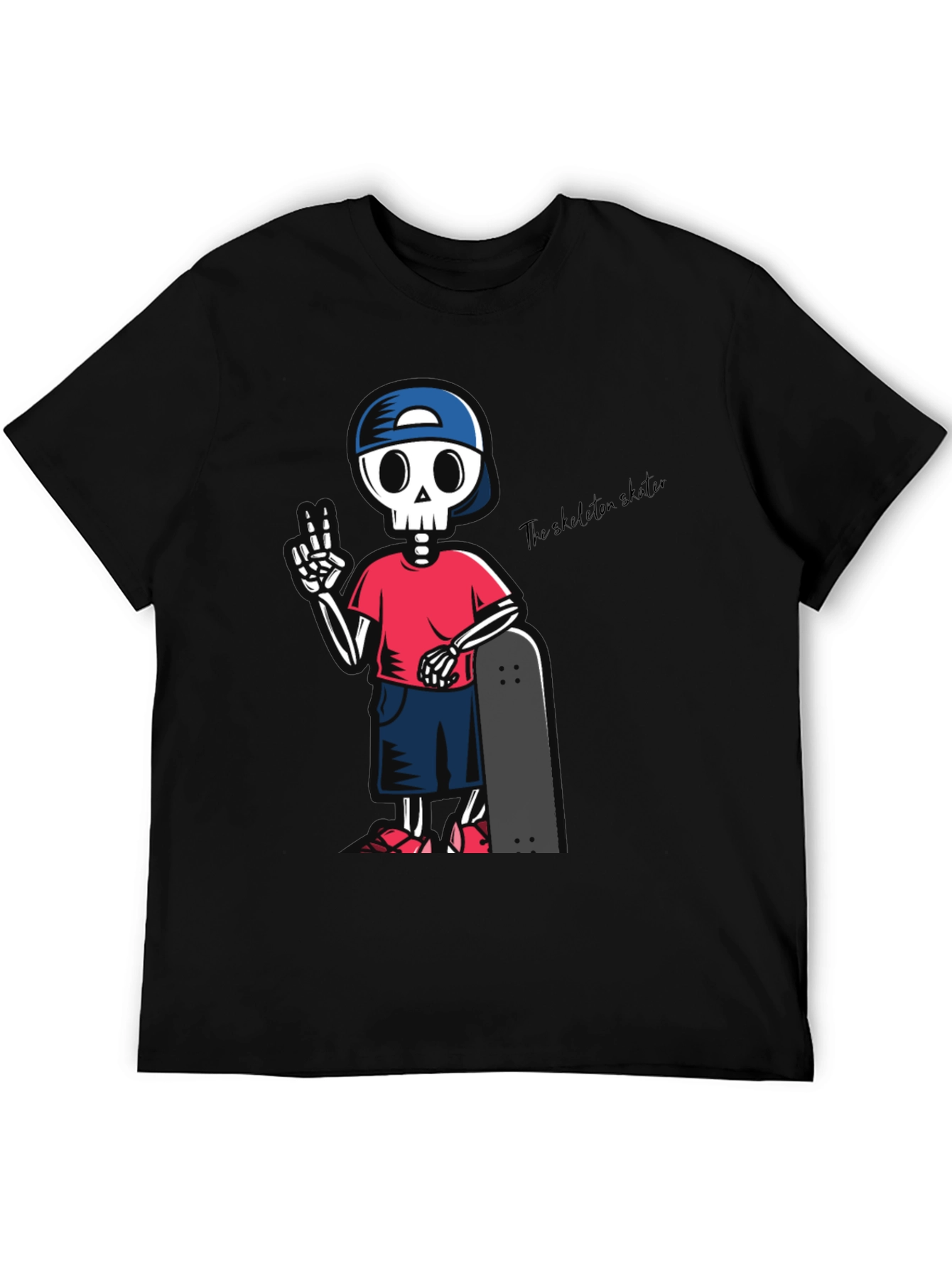 Skeleton Skater Graphic T-Shirt