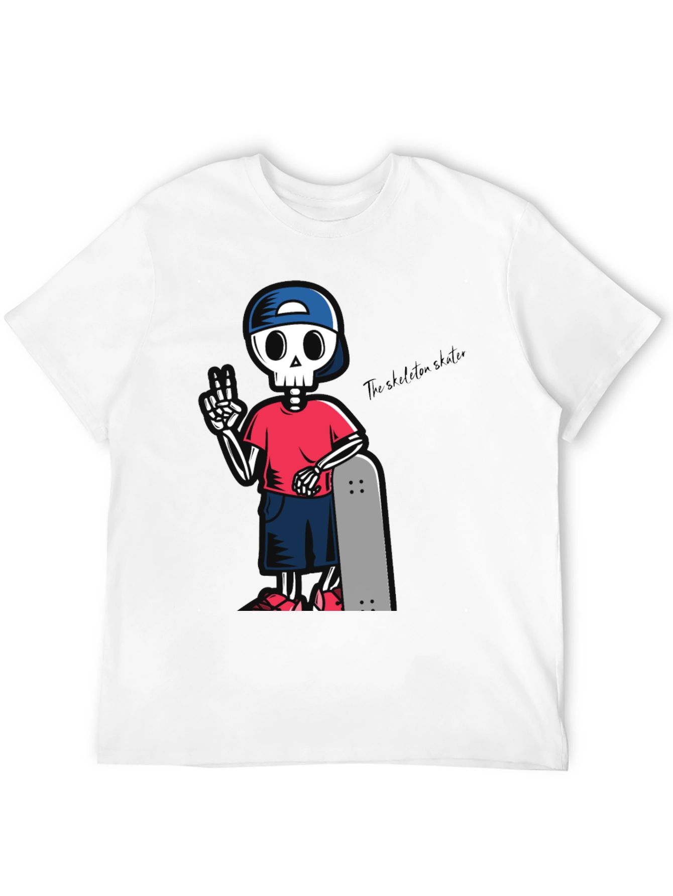 Skeleton Skater Graphic T-Shirt