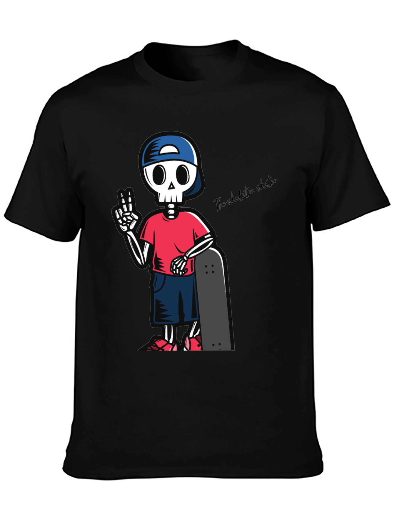 Skeleton Skater Graphic T-Shirt
