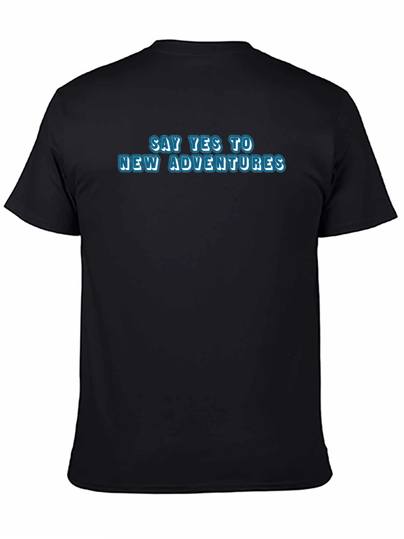 Say Yes to New Adventures Black T-Shirt