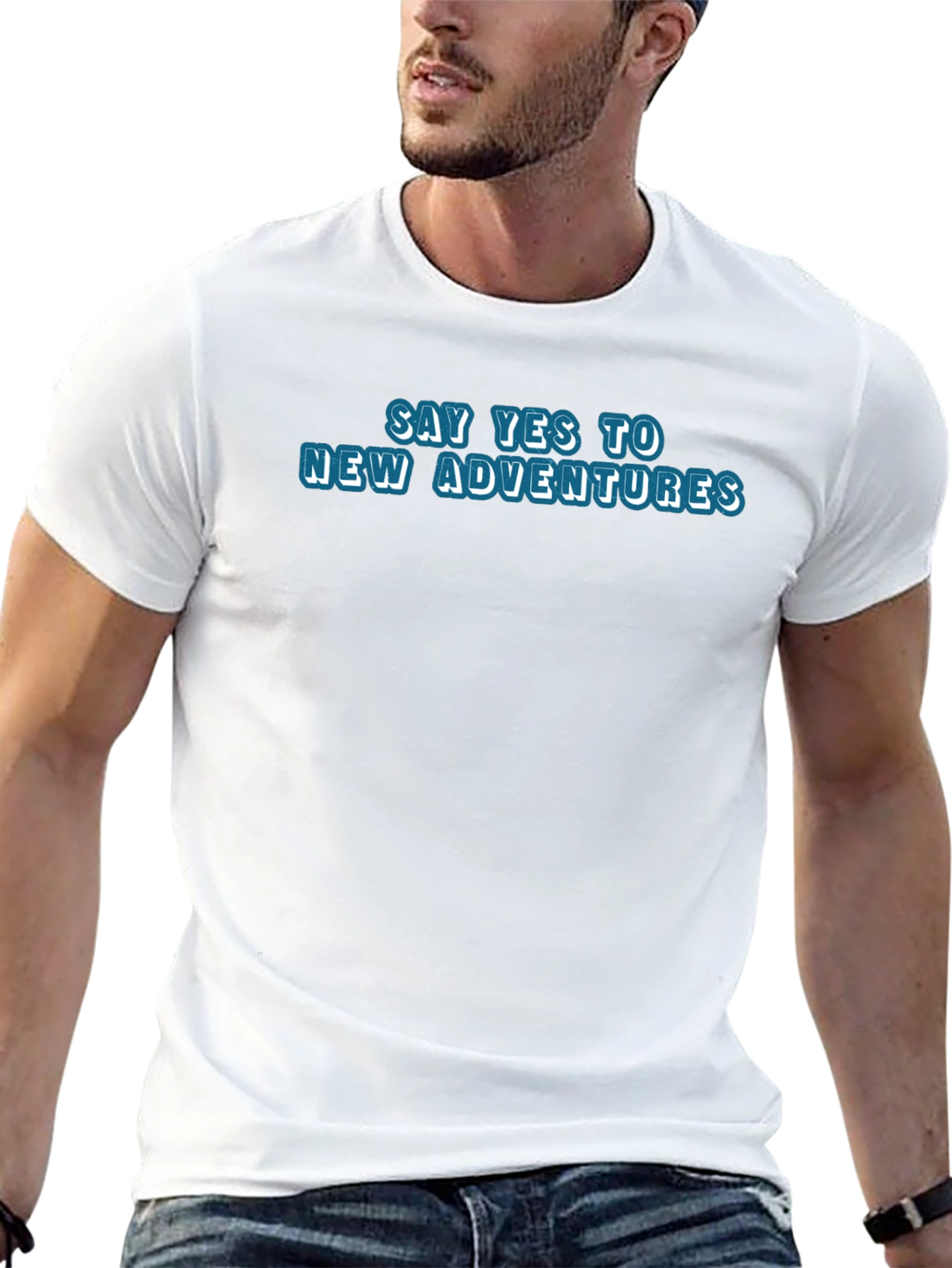 Say Yes to New Adventures Black T-Shirt