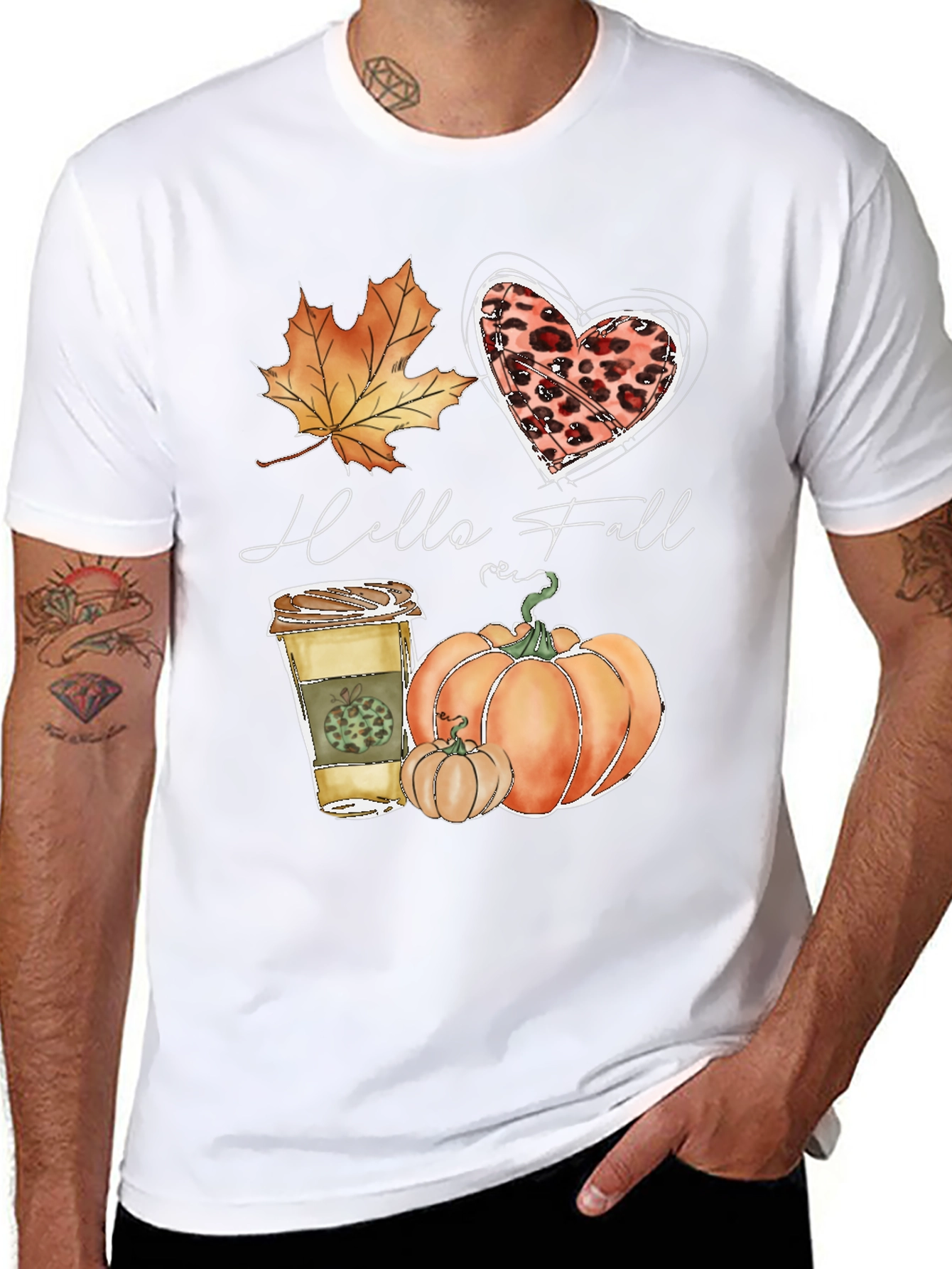 Hello Fall Graphic Tee - Autumn Vibes