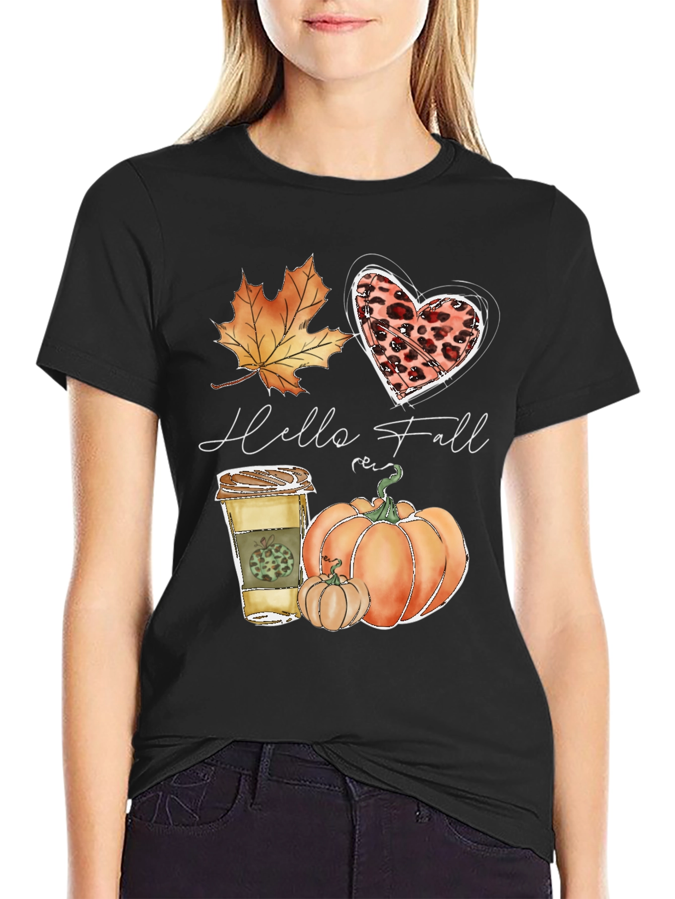 Hello Fall Graphic Tee - Autumn Vibes