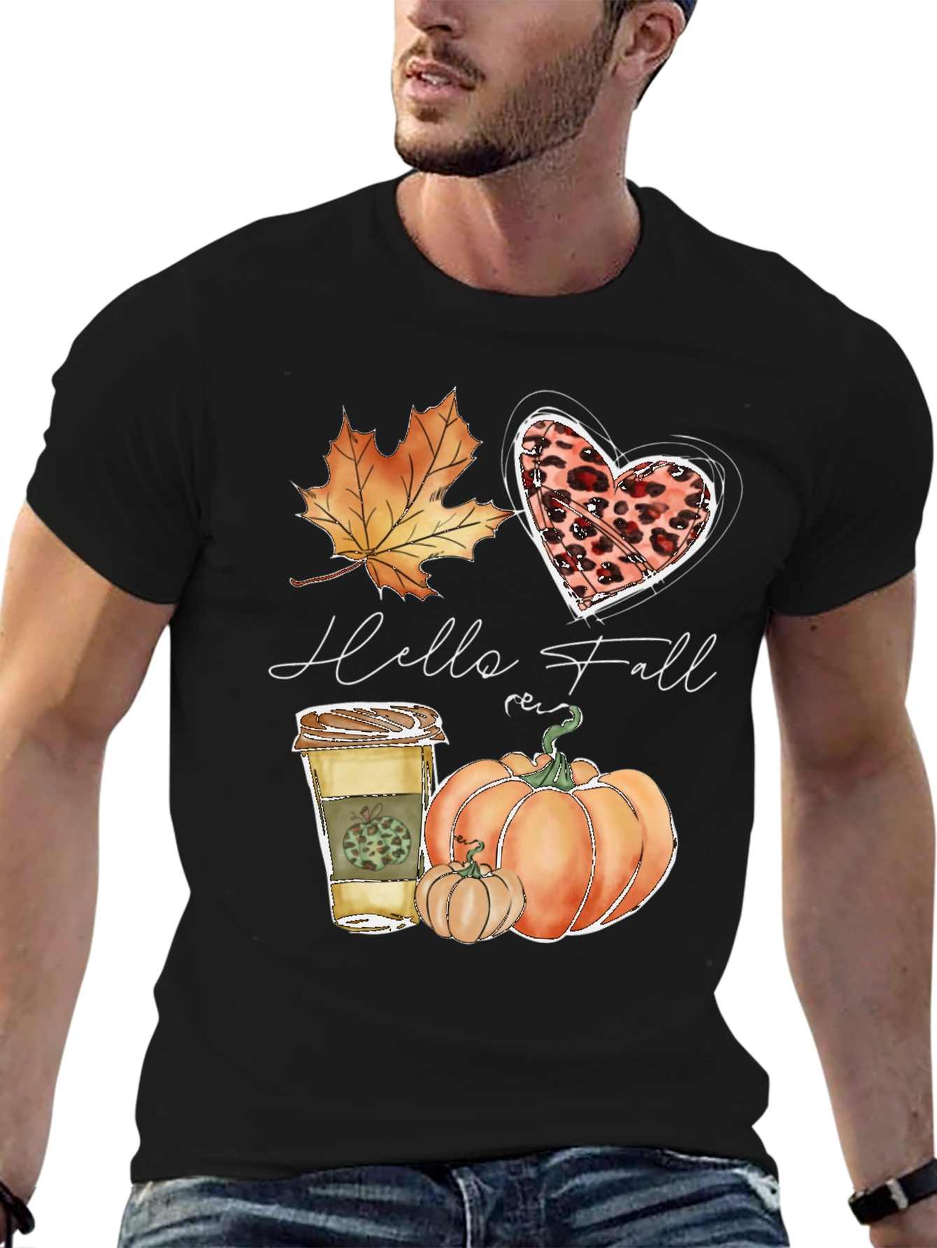 Hello Fall Graphic Tee - Autumn Vibes