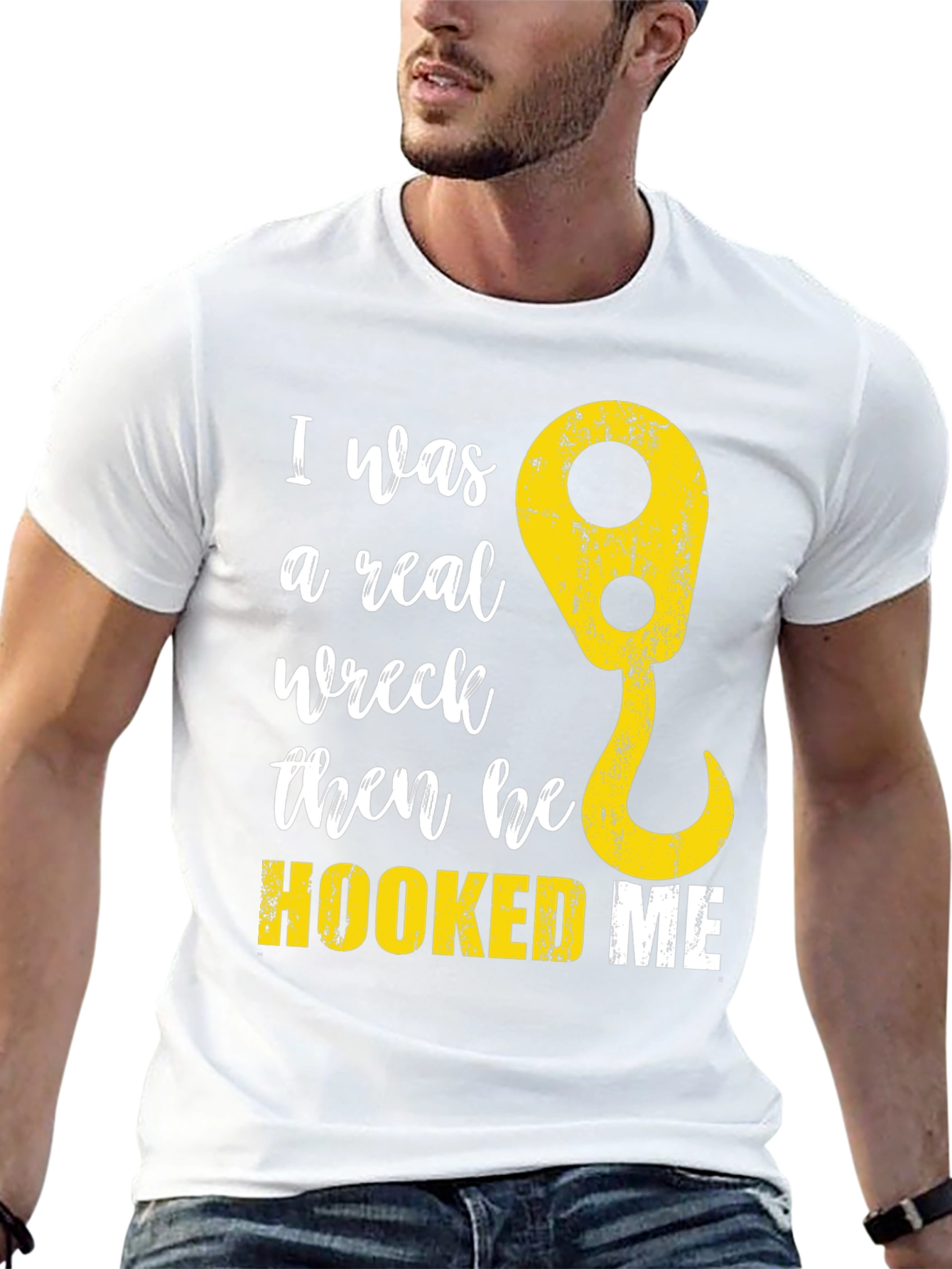 Funny Tow Truck Hooked Me T-Shirt