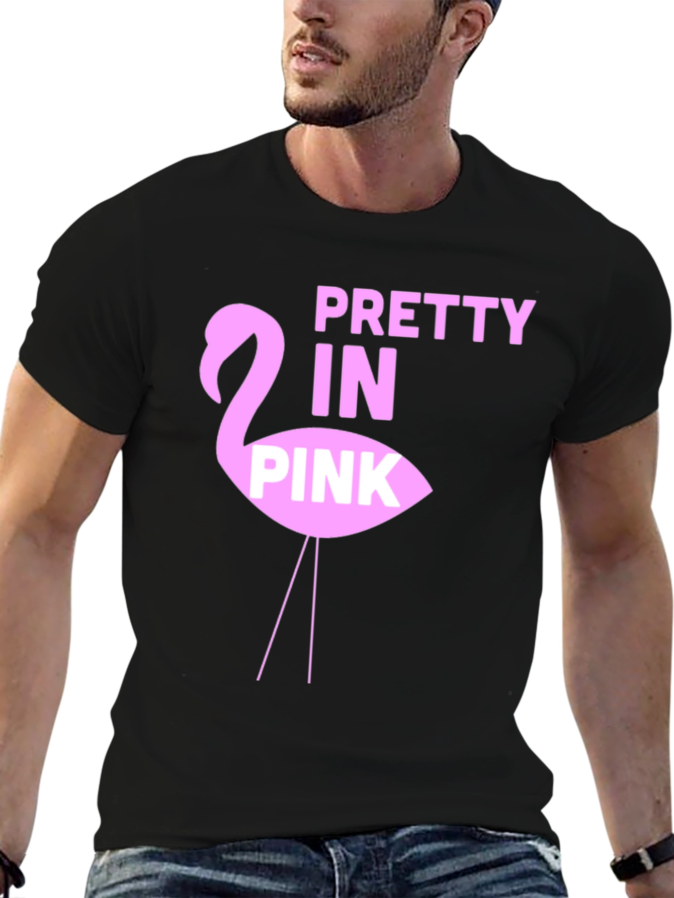 Pretty in Pink Flamingo Graphic Tee