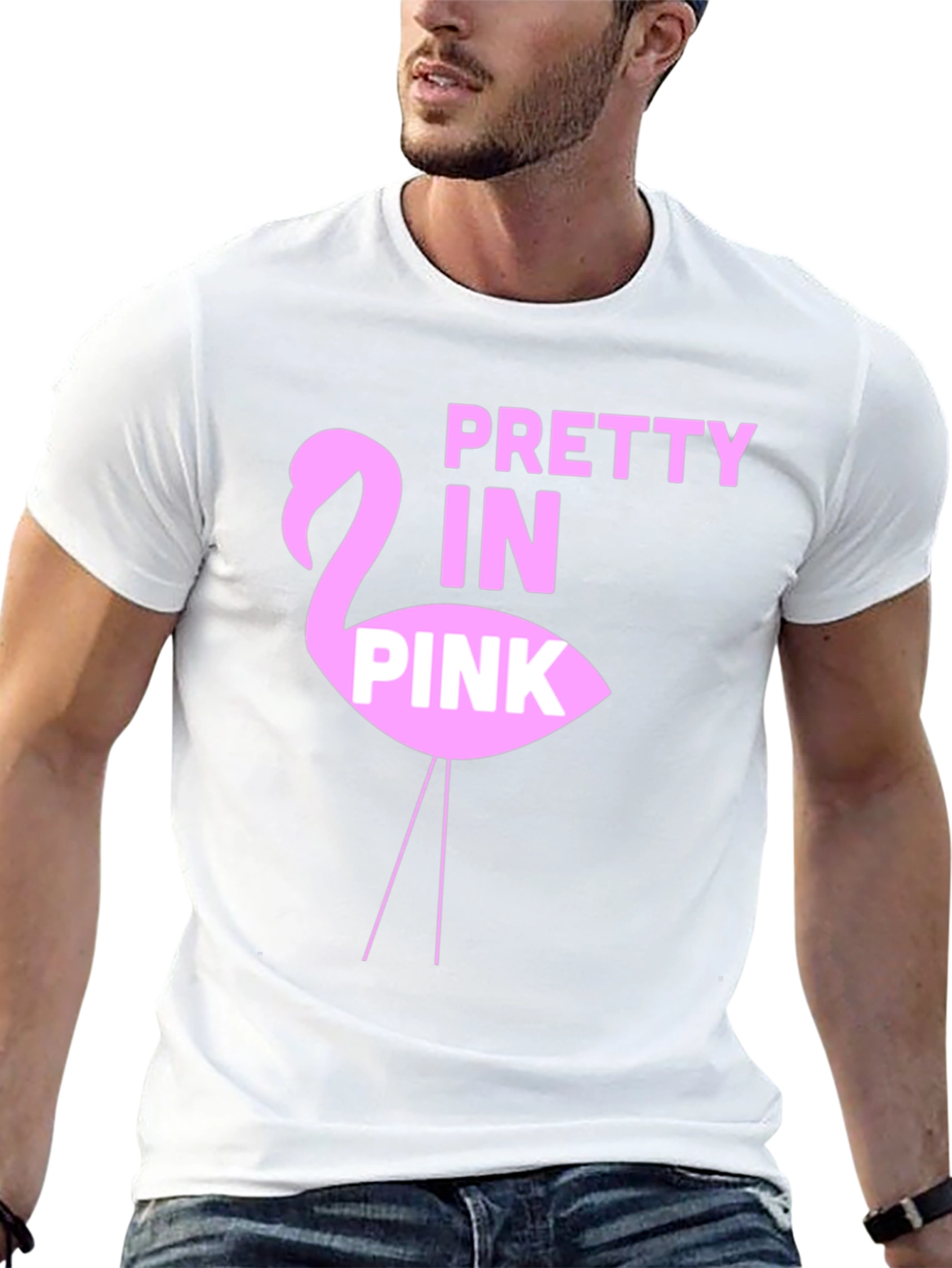 Pretty in Pink Flamingo Graphic Tee