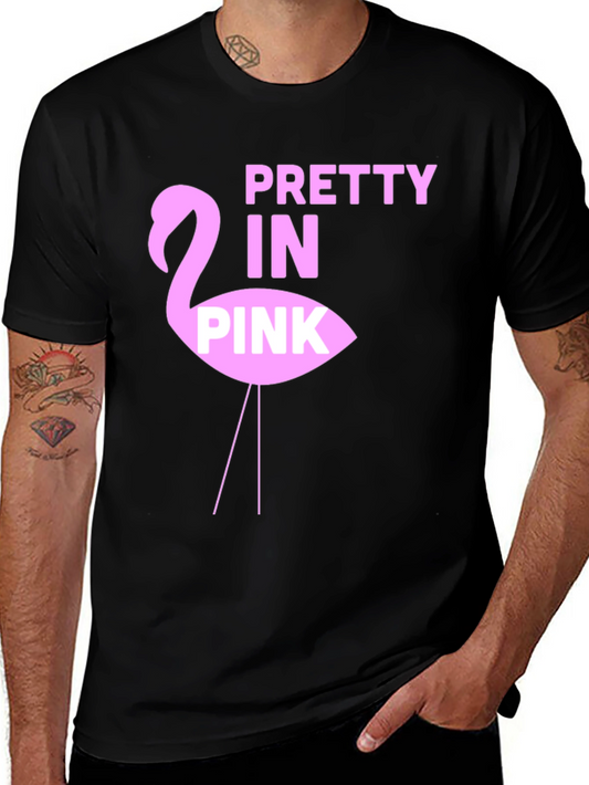 Pretty in Pink Flamingo Graphic Tee