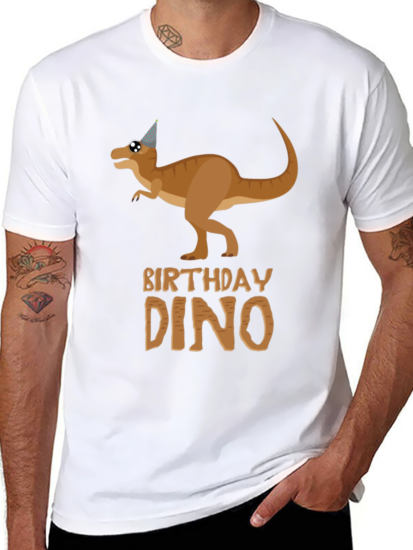 Birthday Dino T-Shirt - Fun Party Apparel