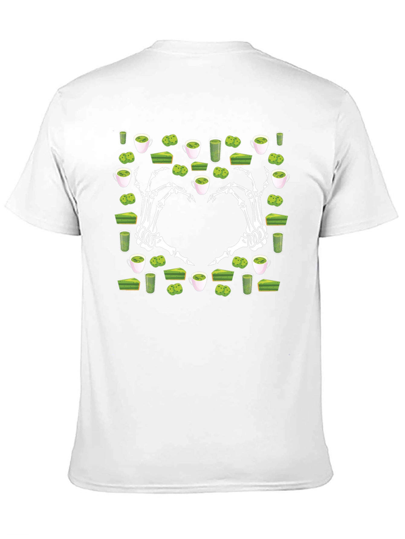 Matcha Lover T-Shirt Skeleton Hand Heart