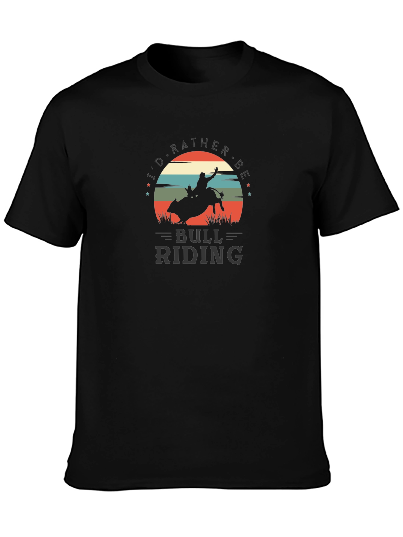 Bull Riding T-Shirt - Cowboy Rodeo Graphic Tee
