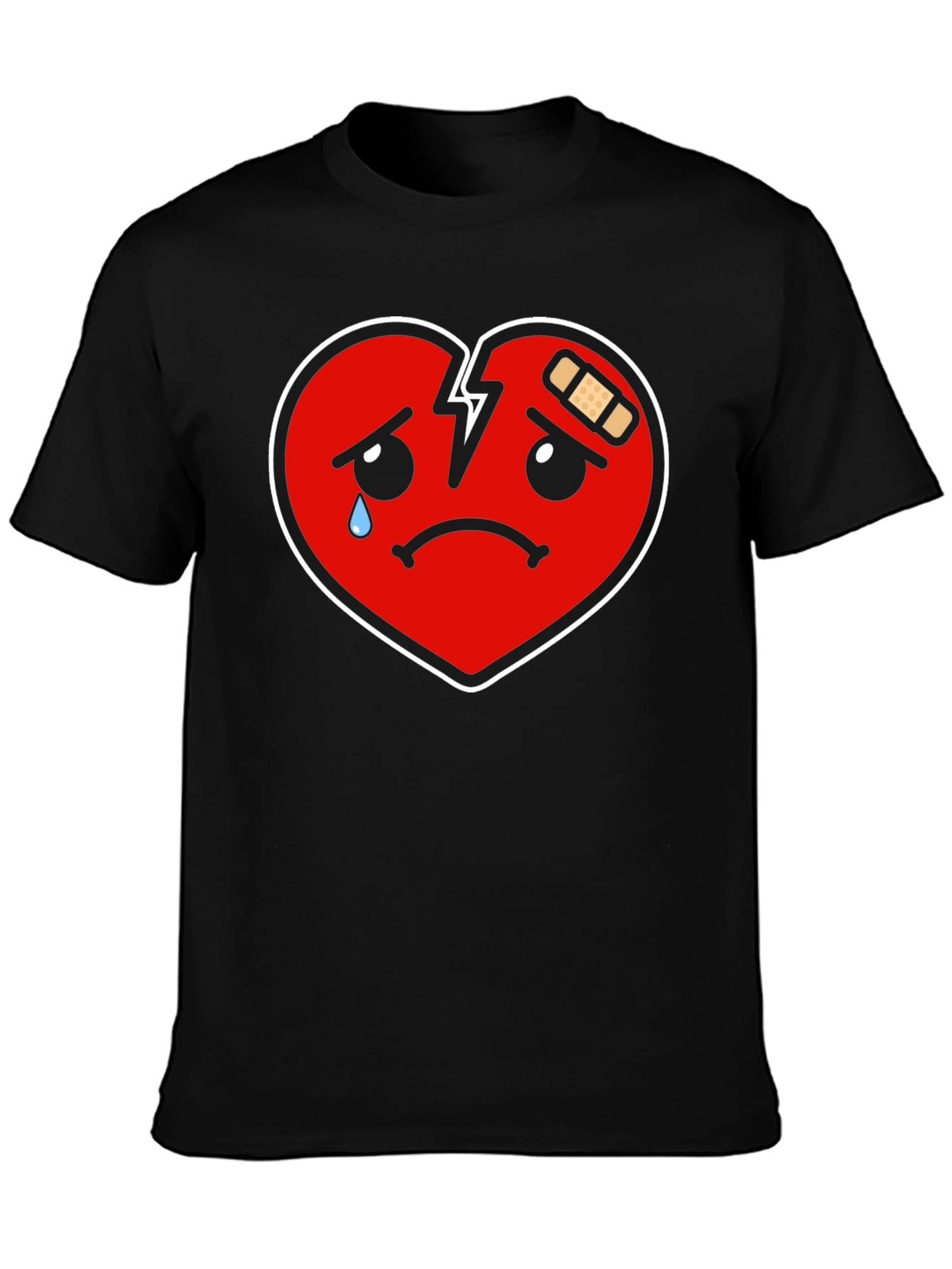 Sad Broken Heart Graphic T-Shirt