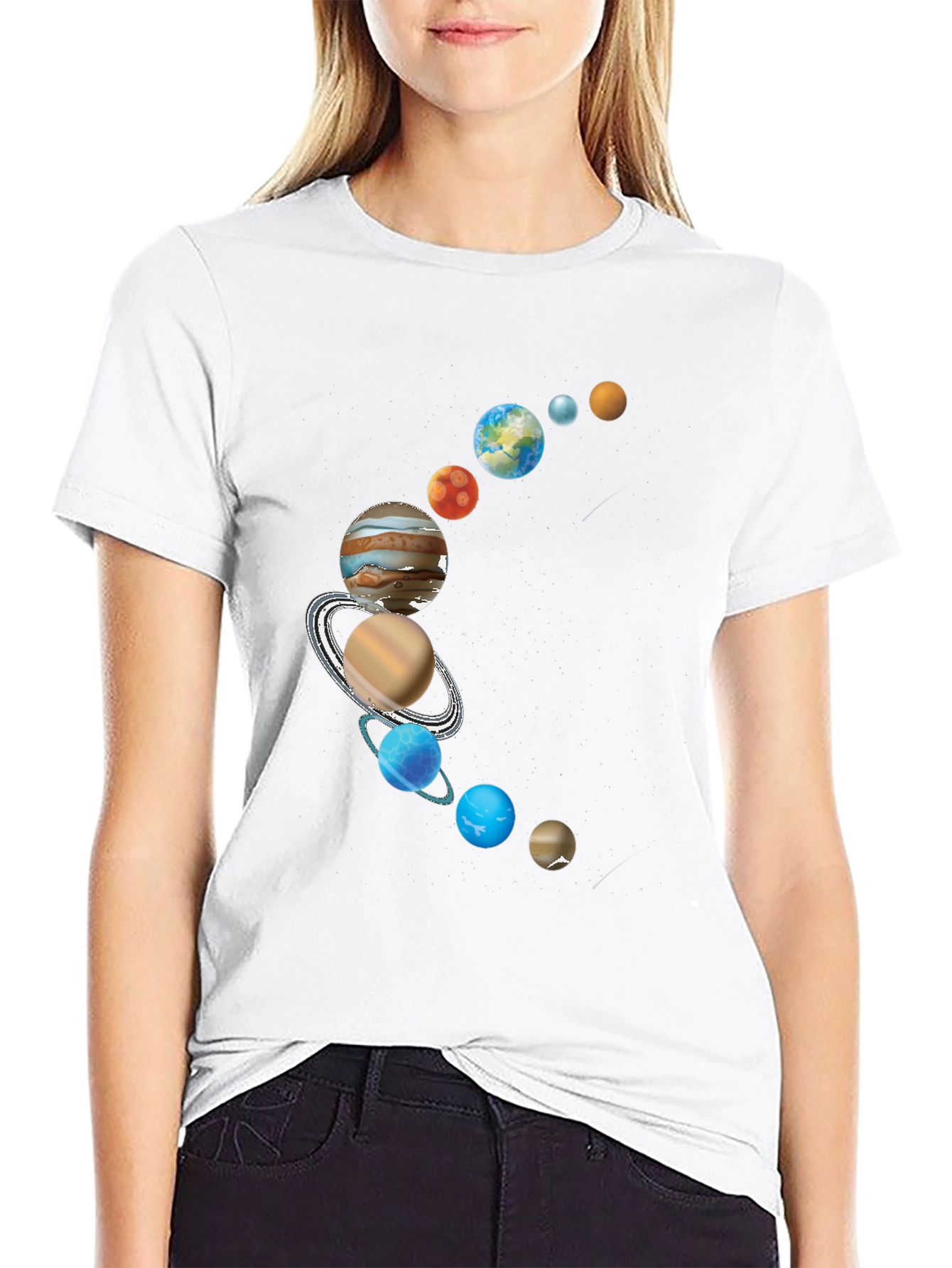 Planets Graphic Tee - Stylish Astronomy T-Shirt