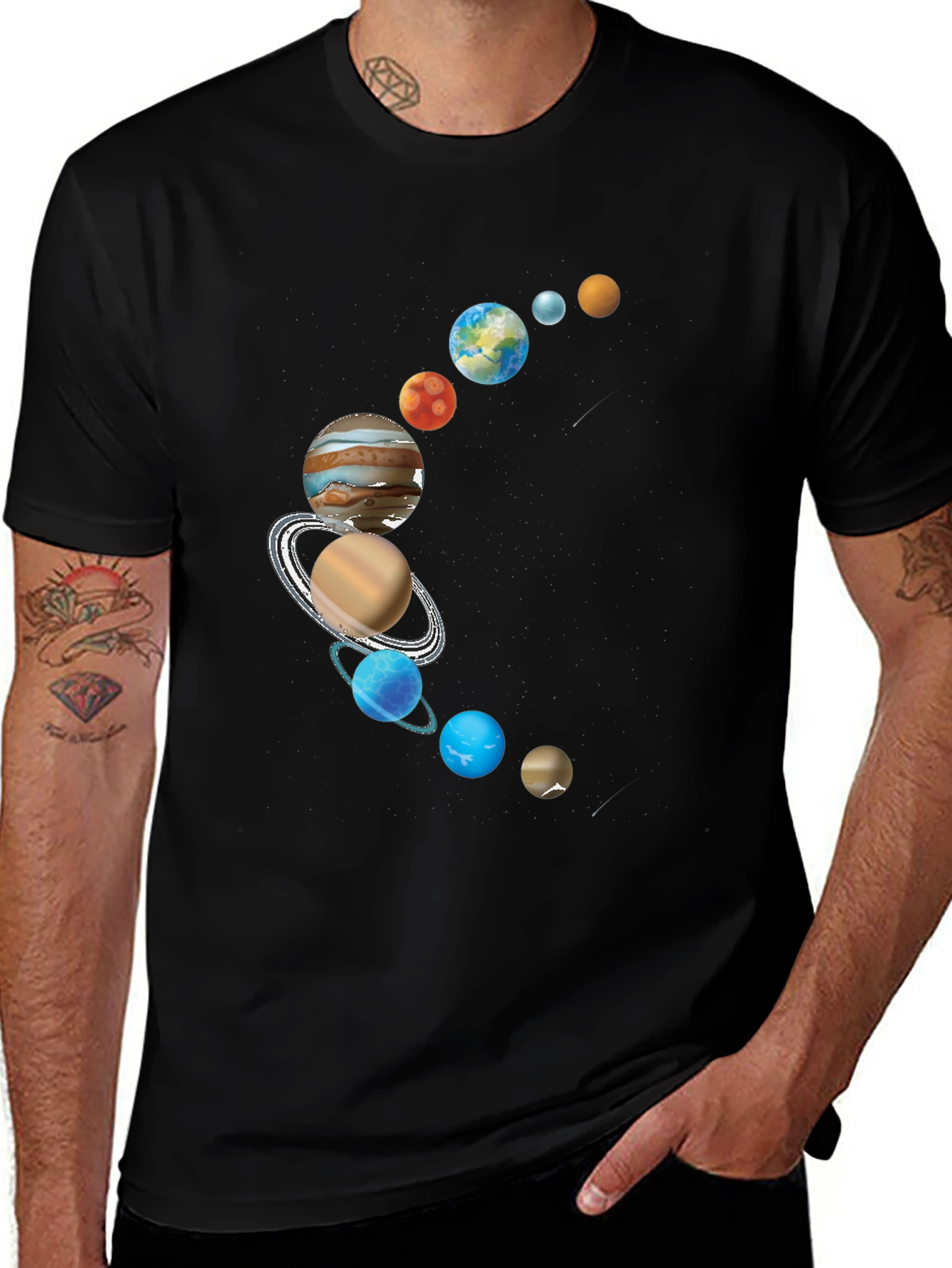 Planets Graphic Tee - Stylish Astronomy T-Shirt