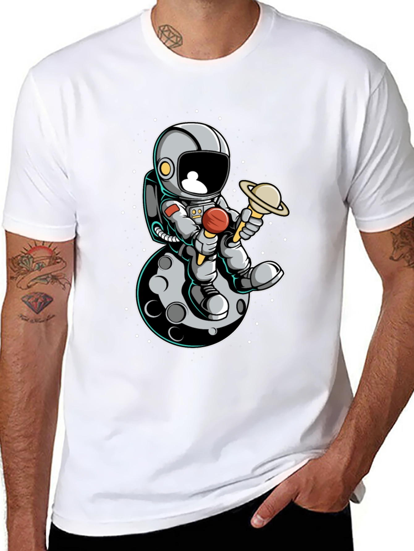 Astronaut Moon Graphic Tee