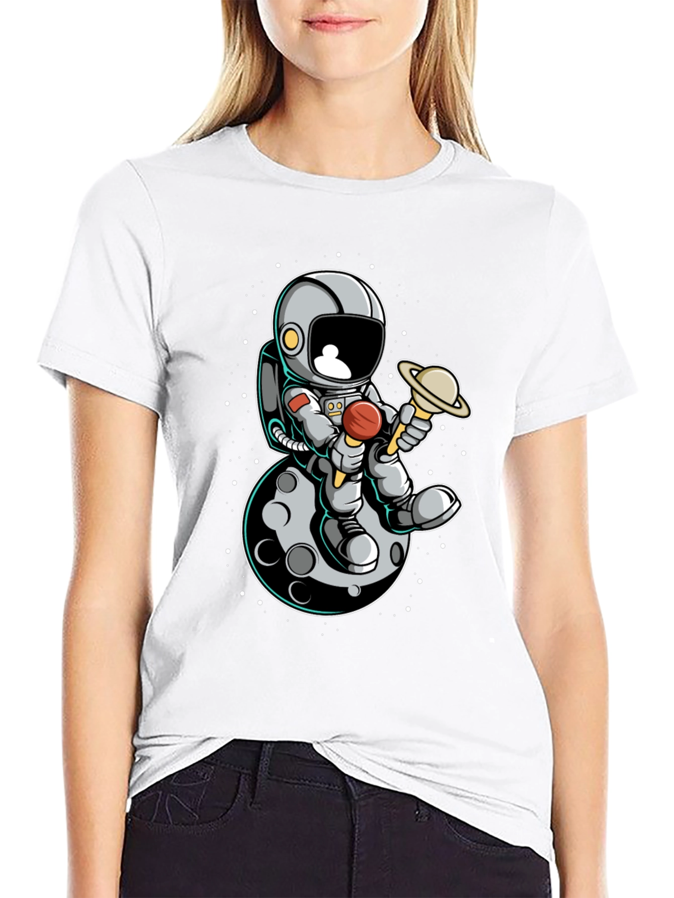 Astronaut Moon Graphic Tee