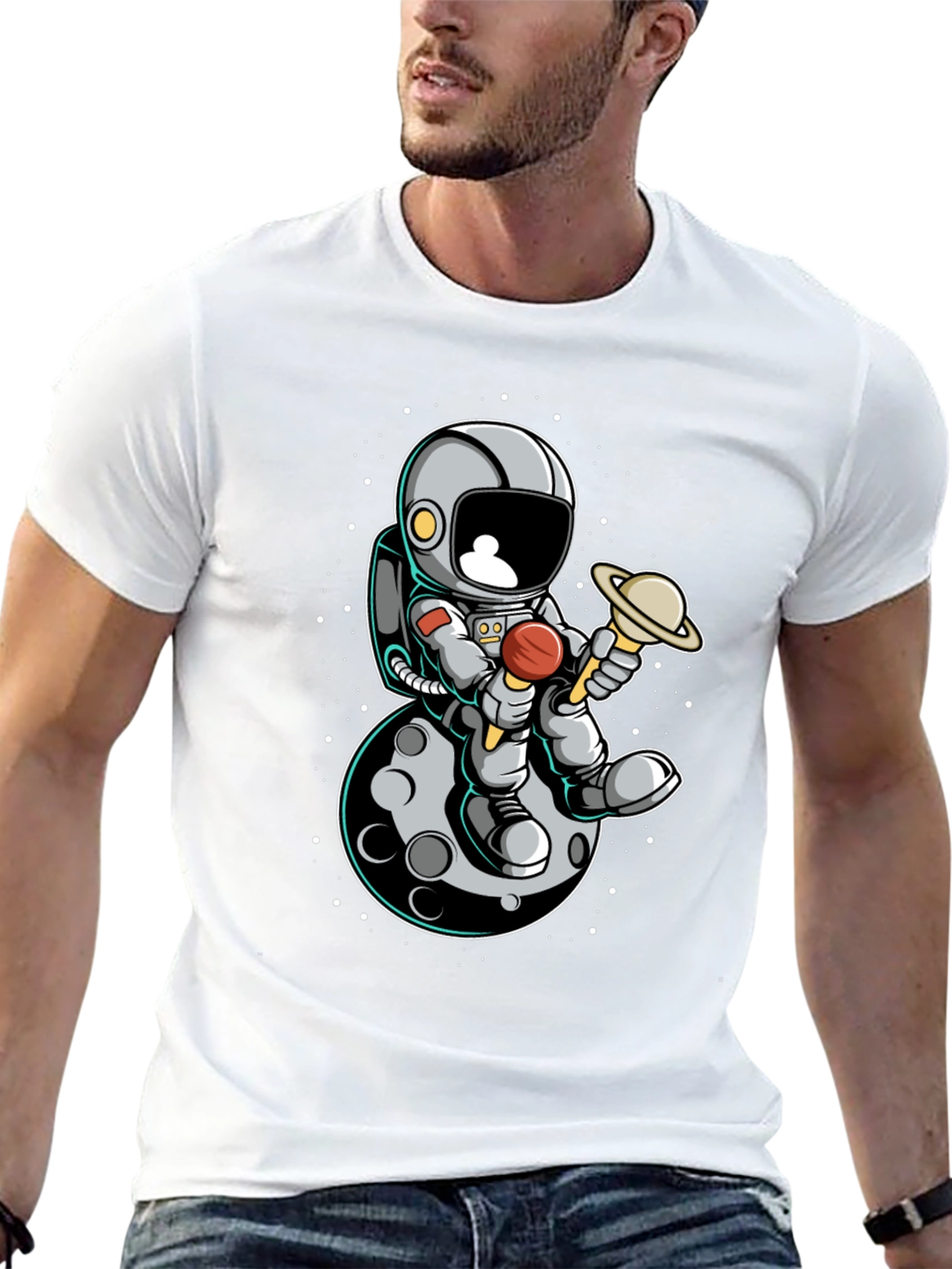 Astronaut Moon Graphic Tee