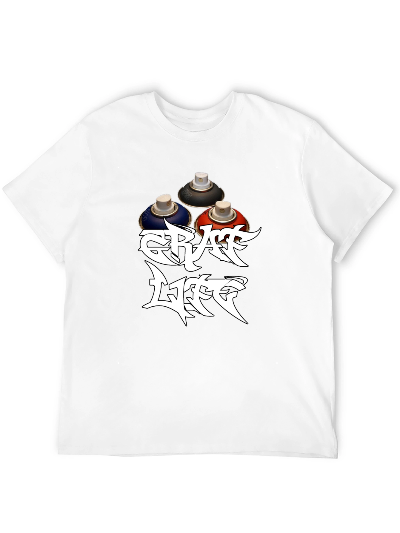 Graff Life Black T-Shirt - Street Art Style