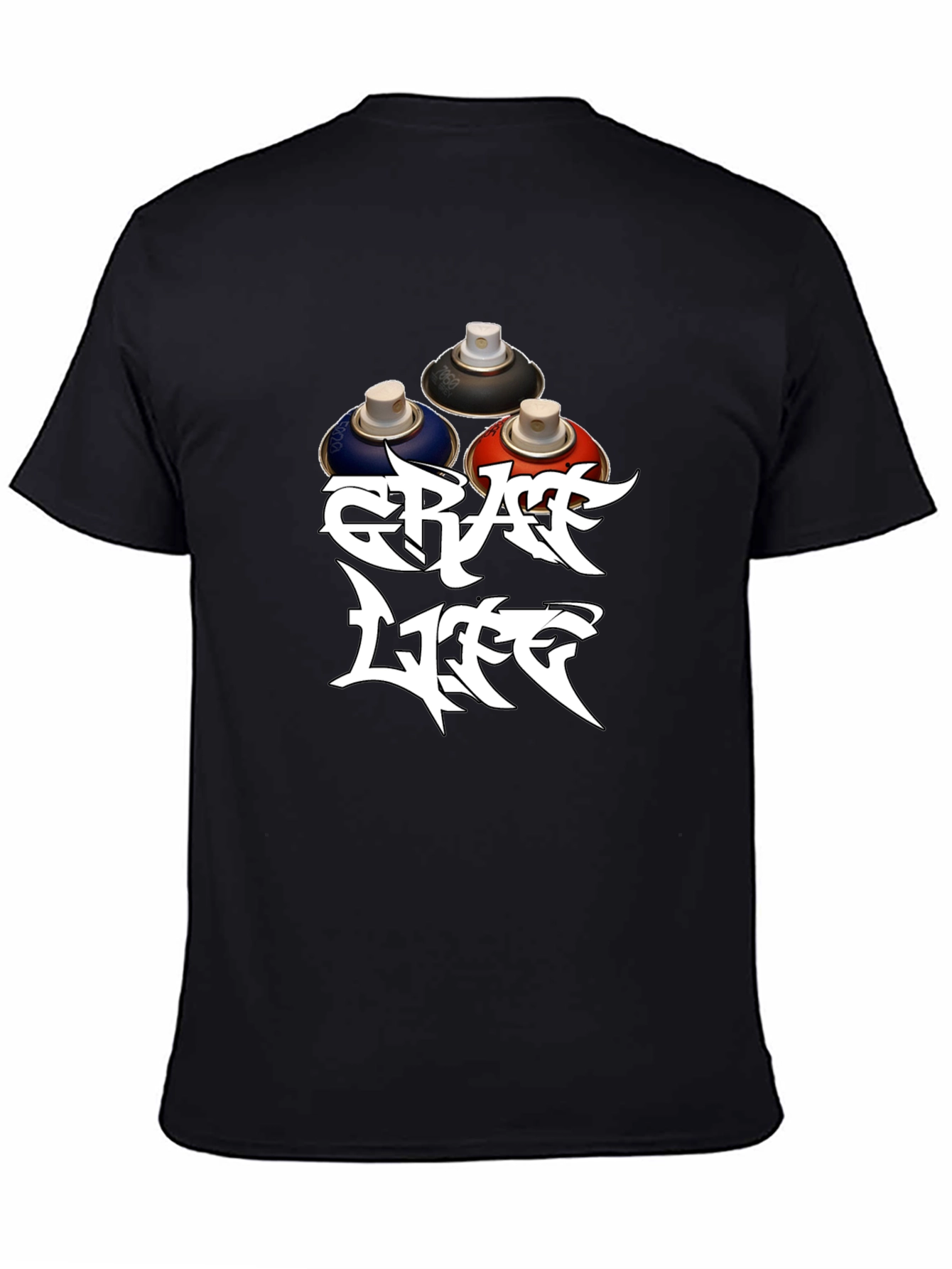 Graff Life Black T-Shirt - Street Art Style