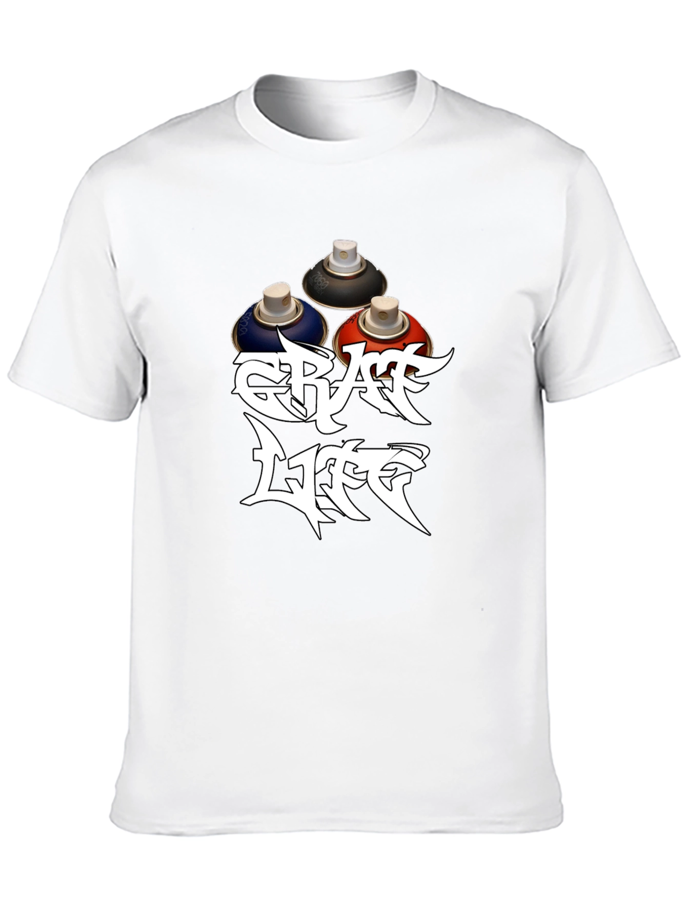 Graff Life Black T-Shirt - Street Art Style
