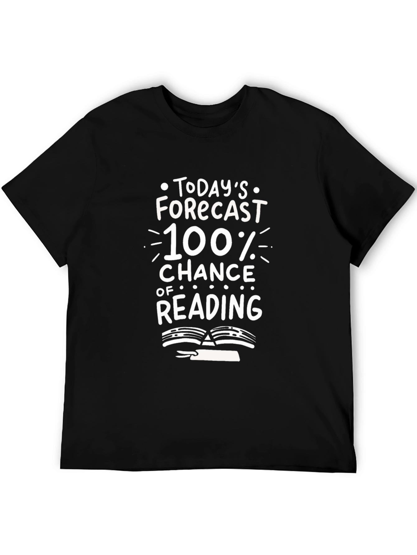 Reading Forecast T-Shirt - 100% Chance of Books!