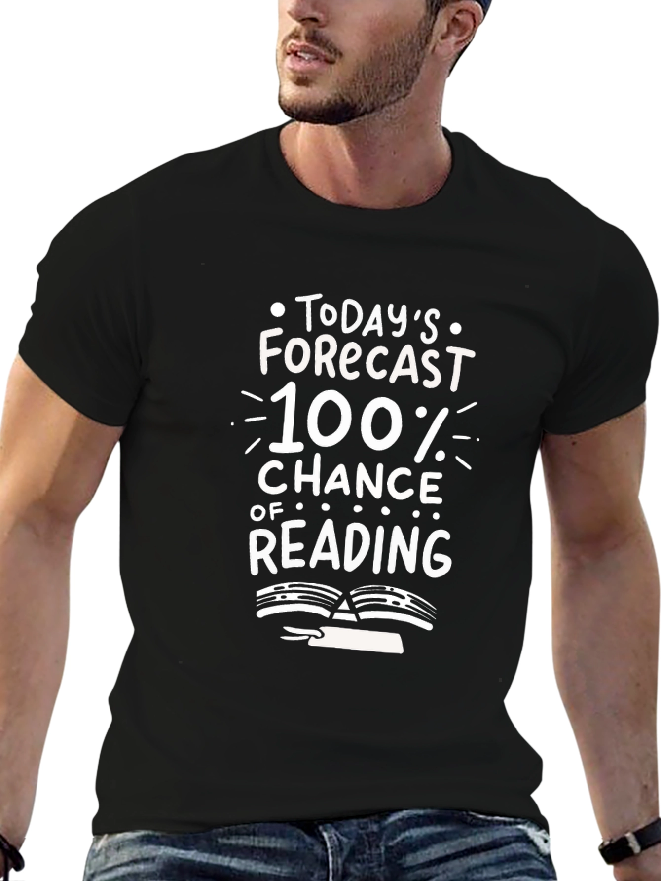 Reading Forecast T-Shirt - 100% Chance of Books!
