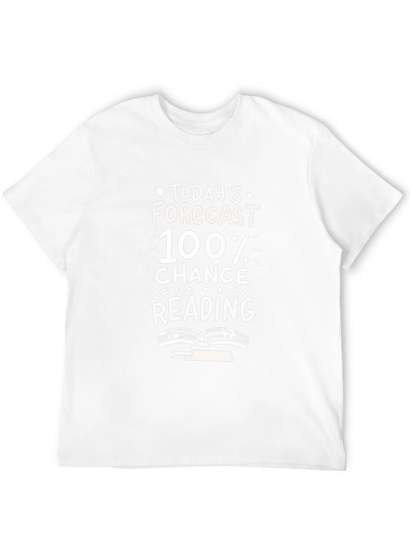 Reading Forecast T-Shirt - 100% Chance of Books!