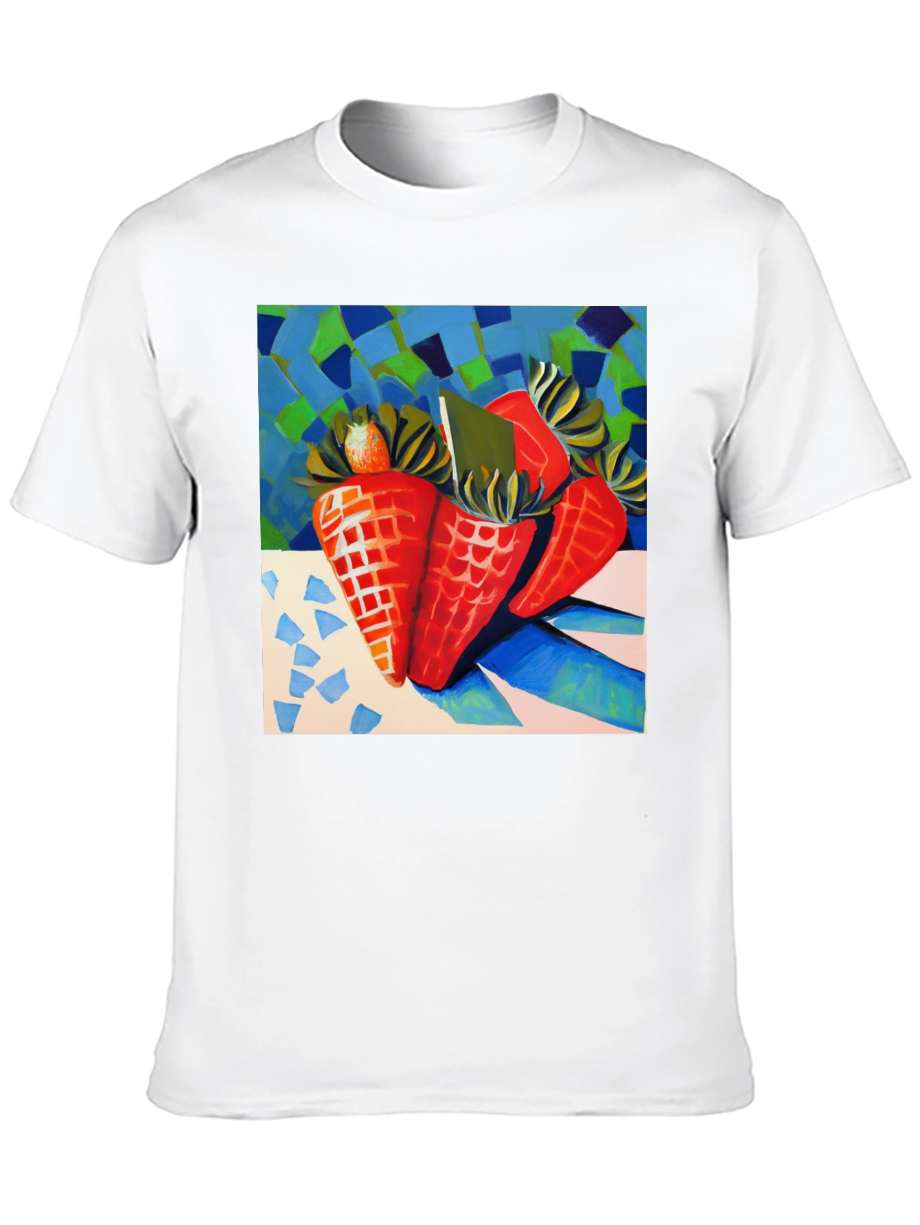 Abstract Carrots Black T-Shirt