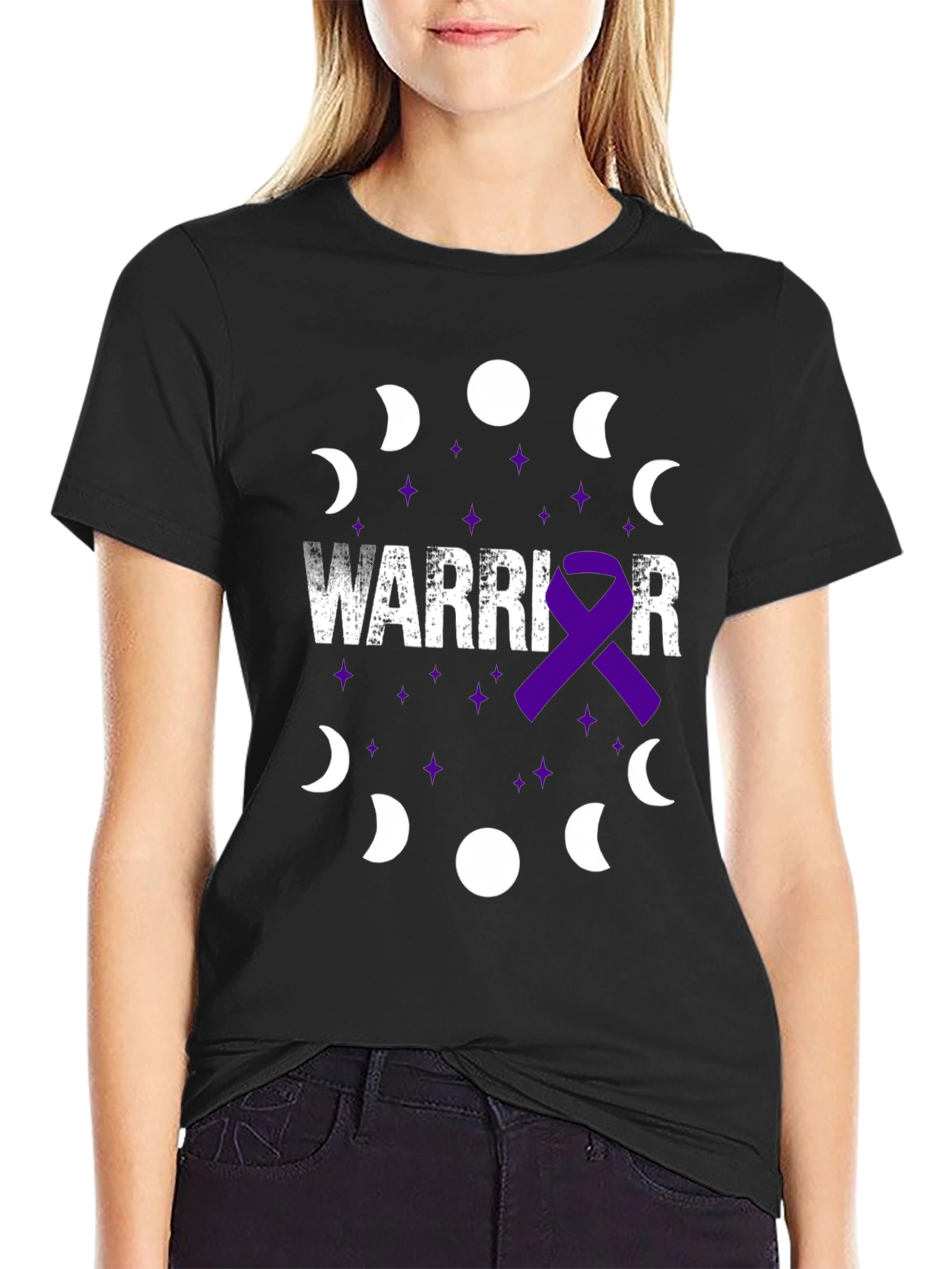 Warrior Purple Ribbon T-Shirt