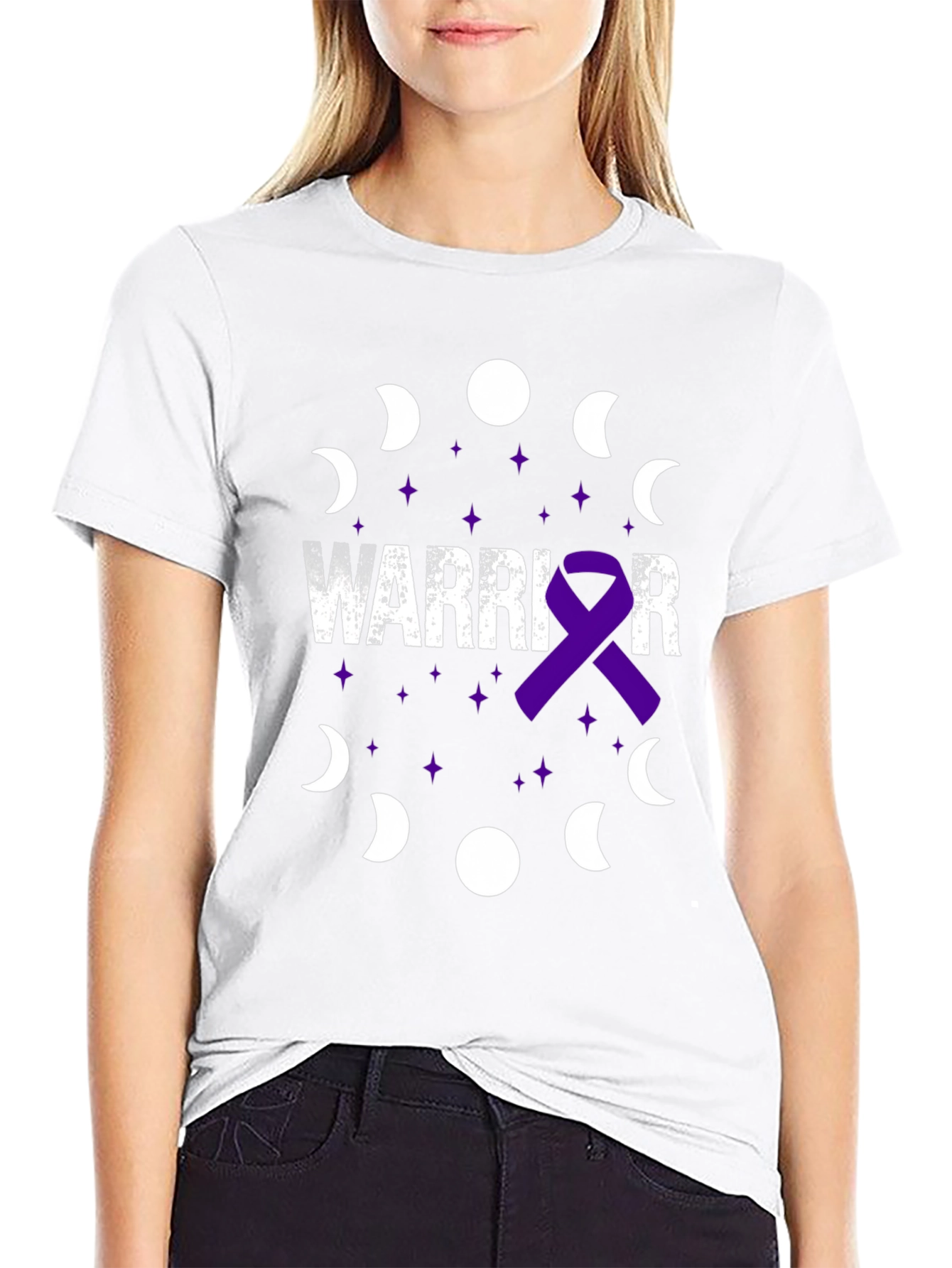Warrior Purple Ribbon T-Shirt