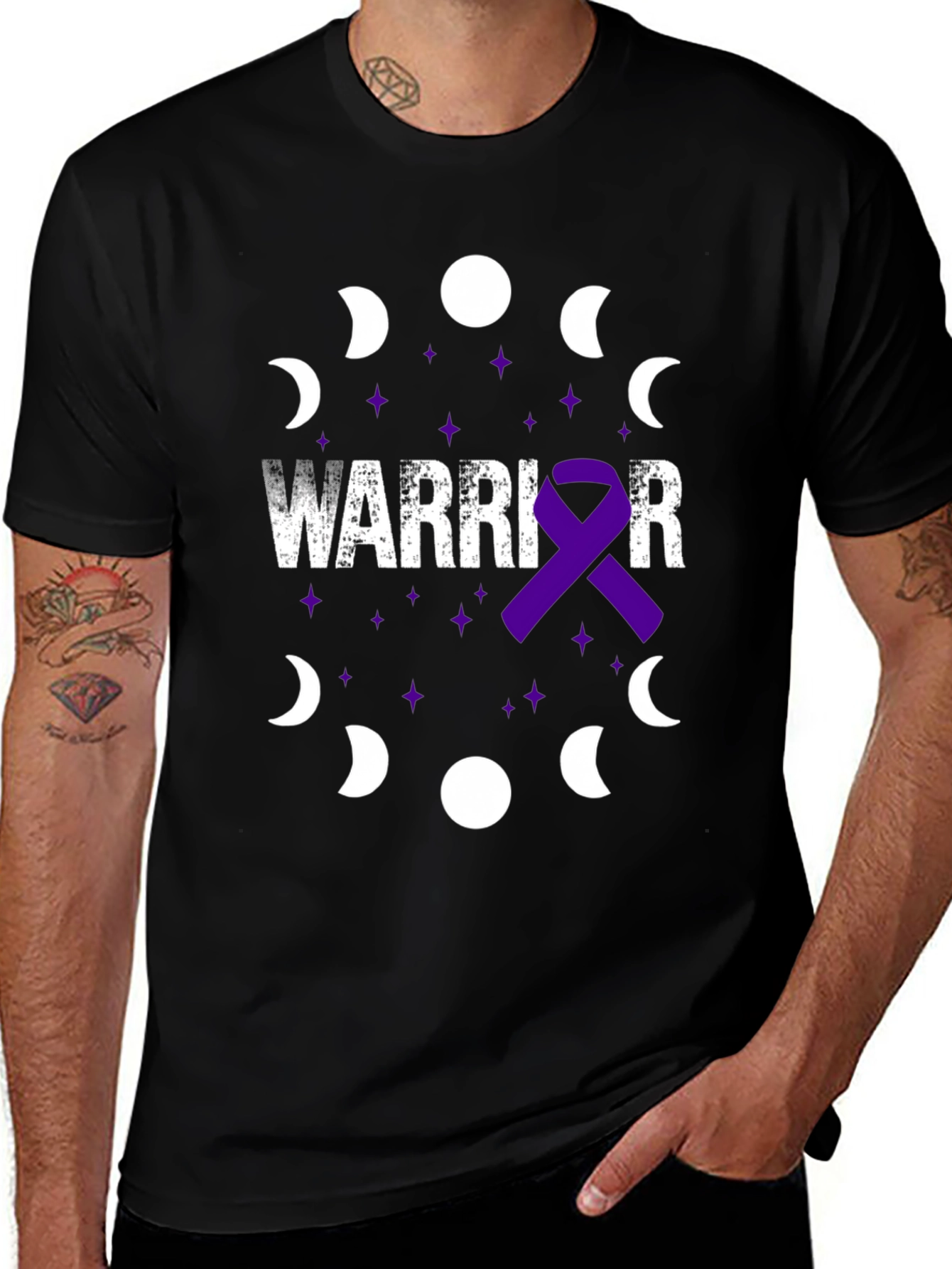 Warrior Purple Ribbon T-Shirt