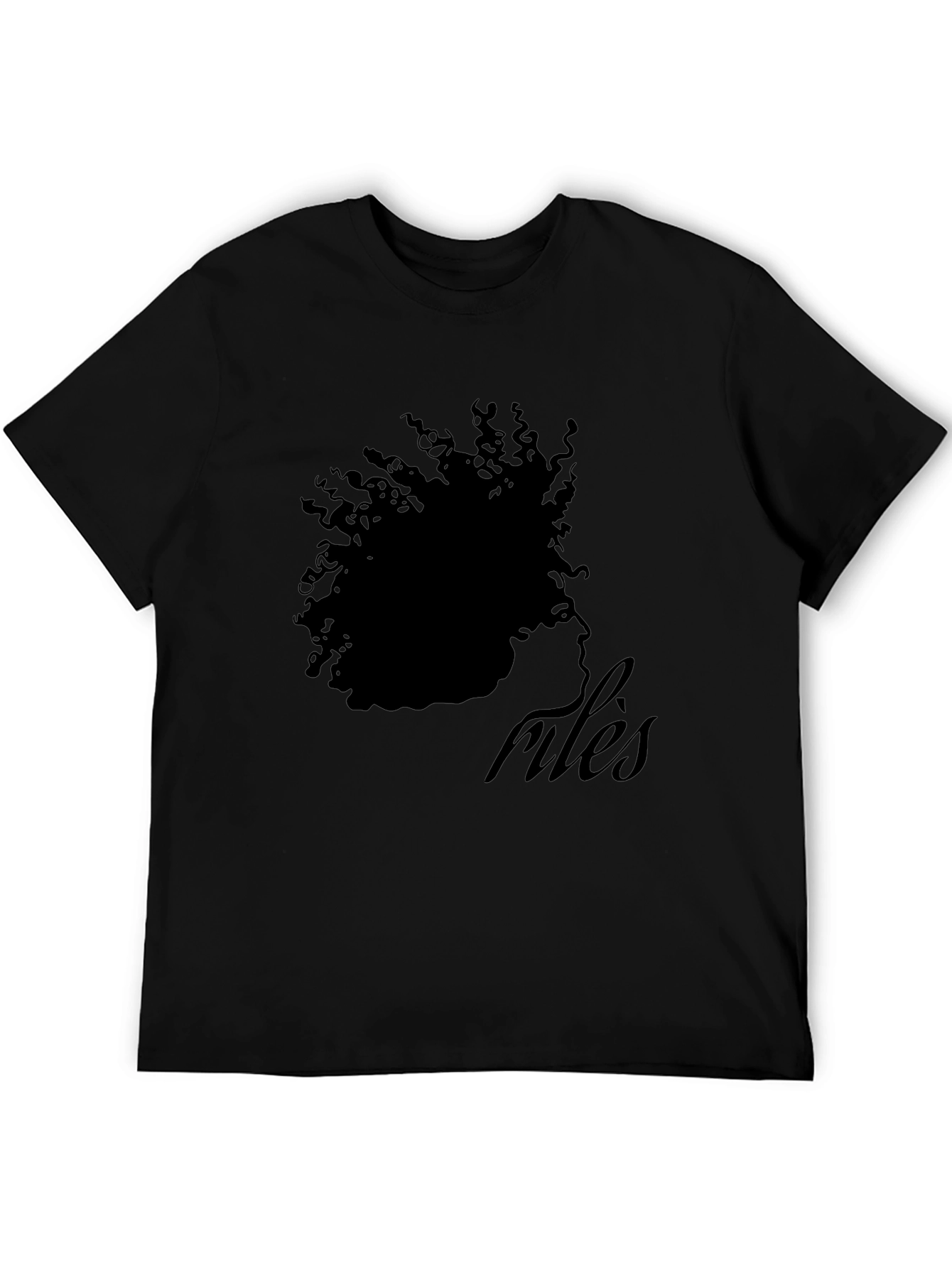 Miles Black Graphic Tee