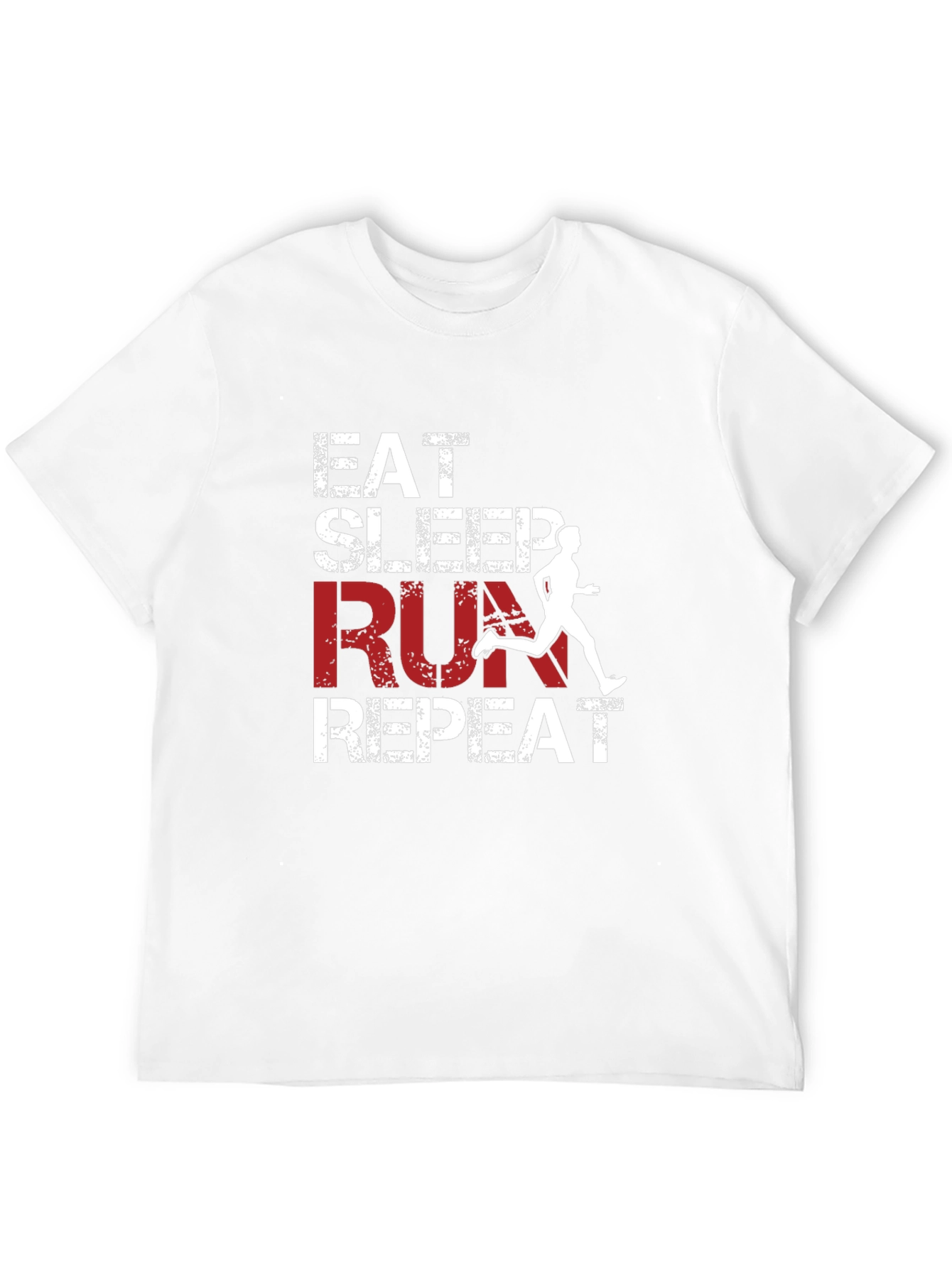 Eat Sleep Run Repeat Black Graphic Tee