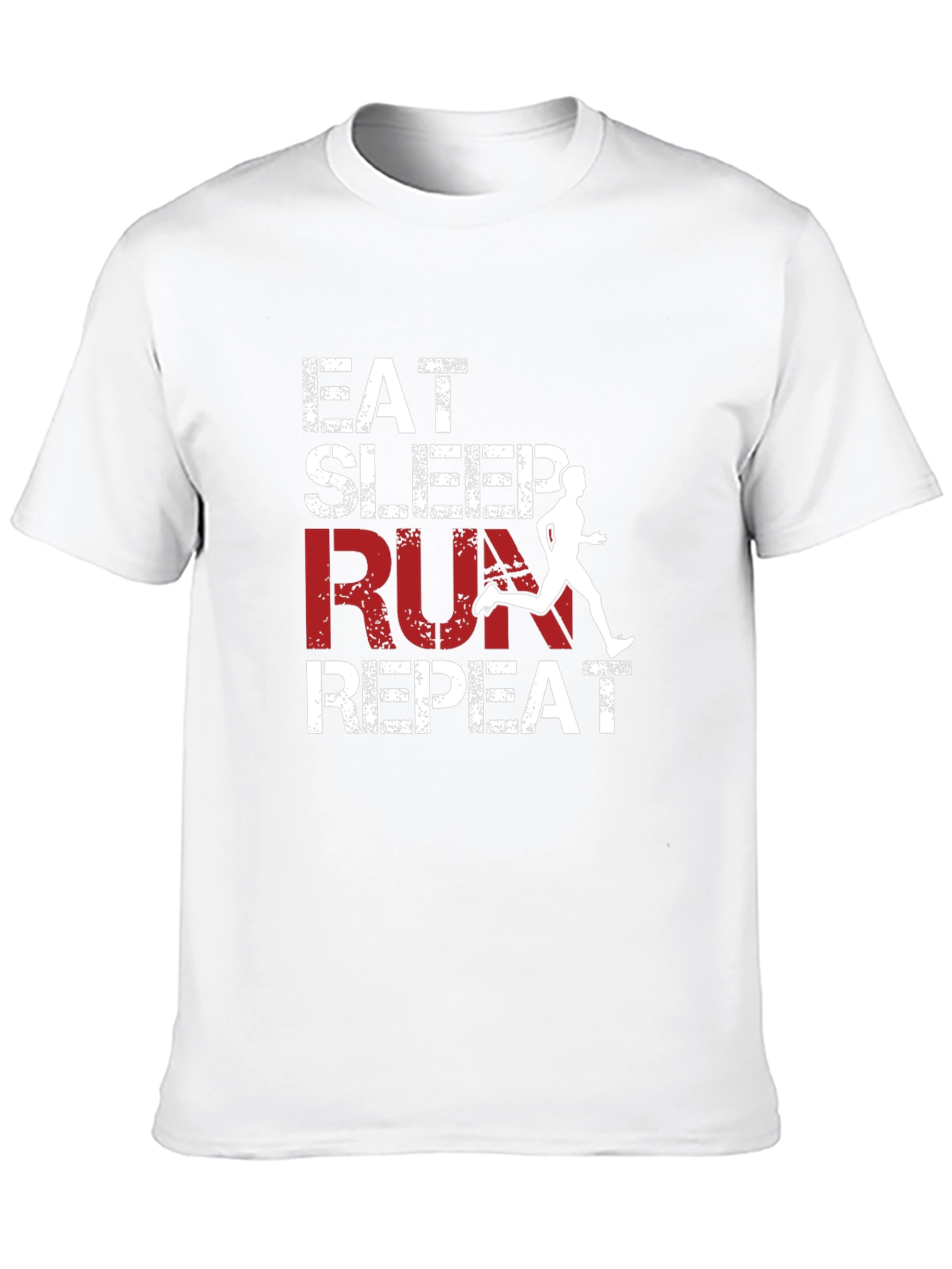Eat Sleep Run Repeat Black Graphic Tee
