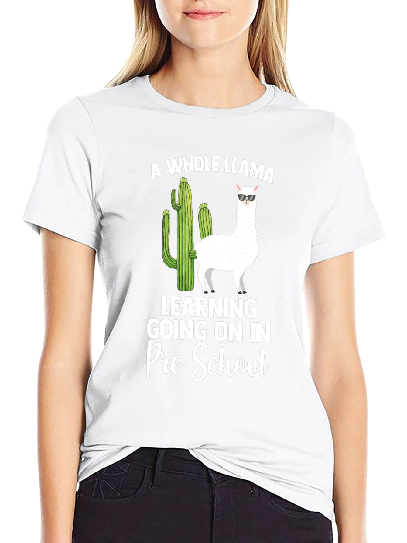 Llama Pre-School Teacher T-Shirt