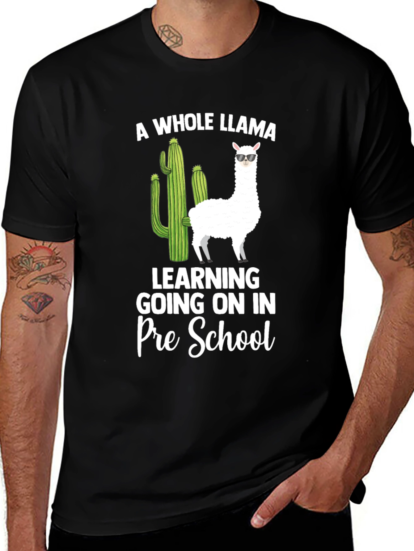 Llama Pre-School Teacher T-Shirt