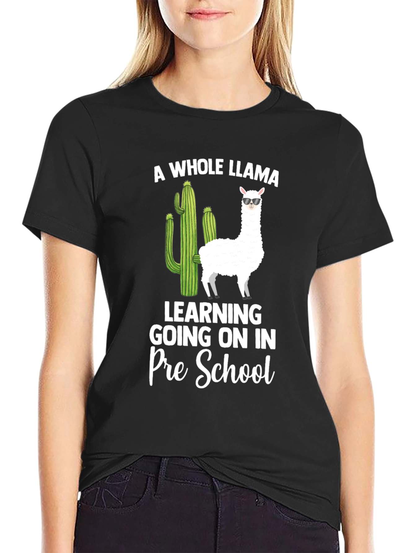 Llama Pre-School Teacher T-Shirt