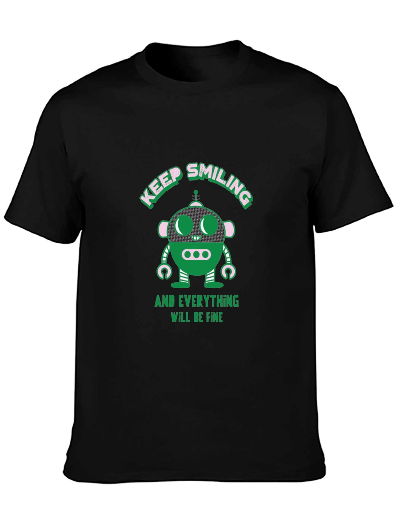 Keep Smiling Robot T-Shirt