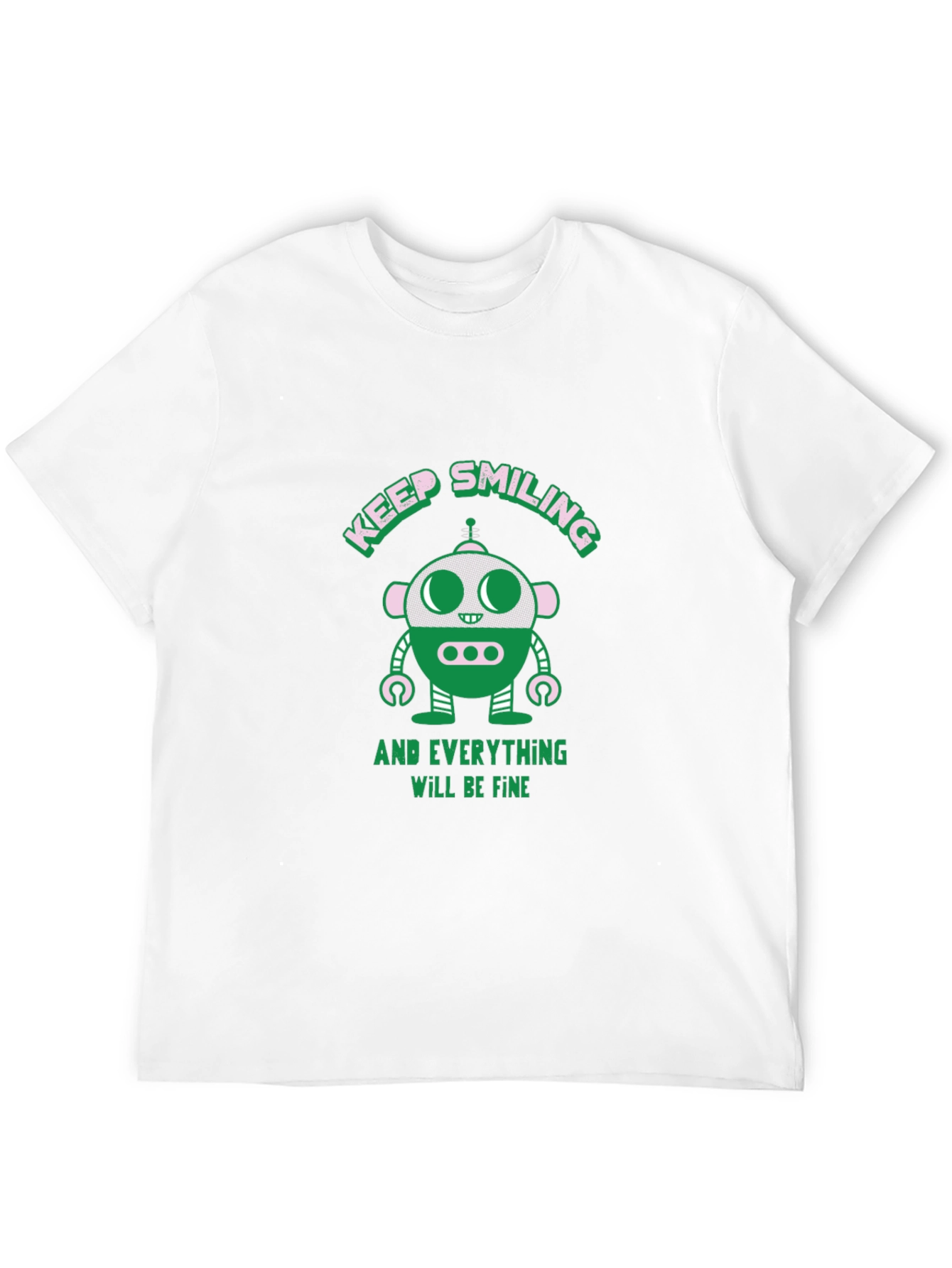Keep Smiling Robot T-Shirt