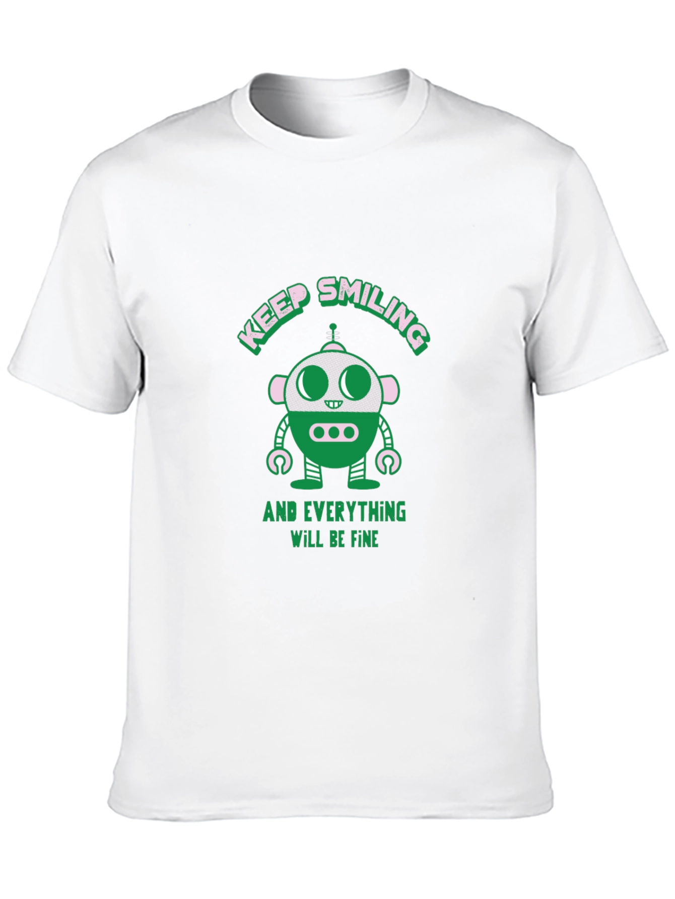 Keep Smiling Robot T-Shirt