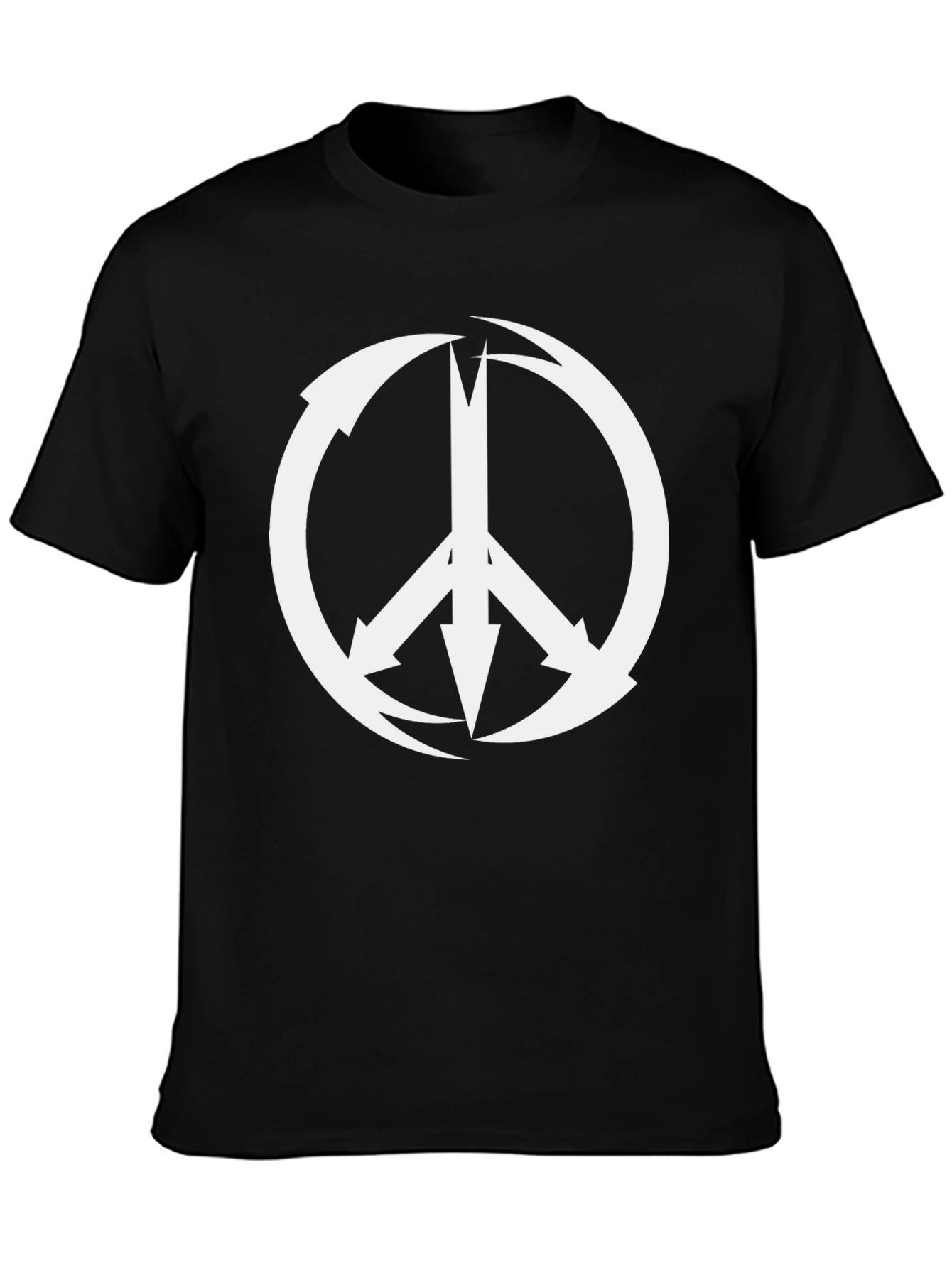 Arrow Peace Sign Black T-Shirt - Graphic Tee