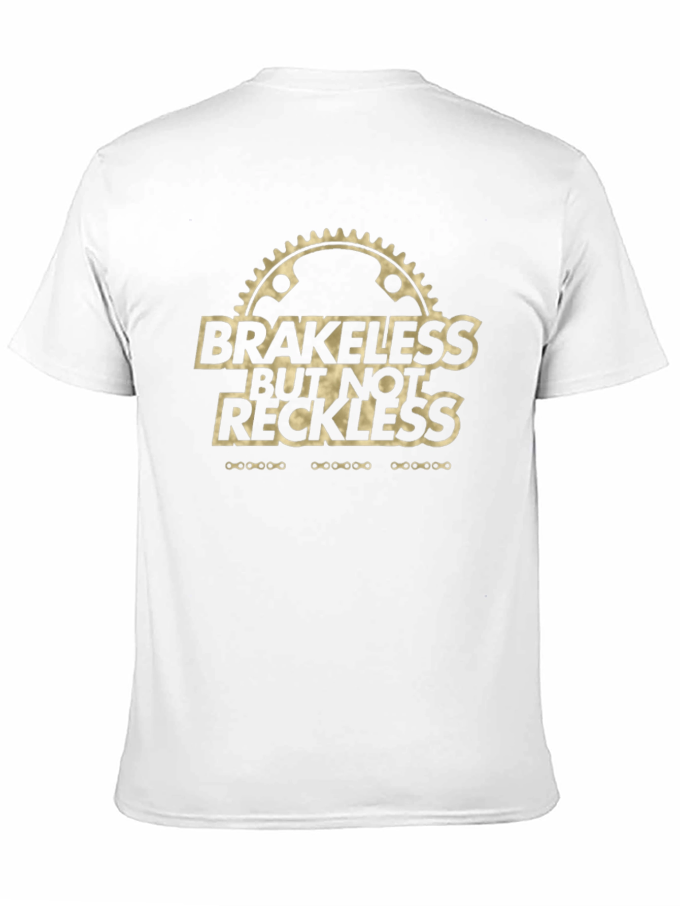 Brakeless But Not Reckless Black T-Shirt