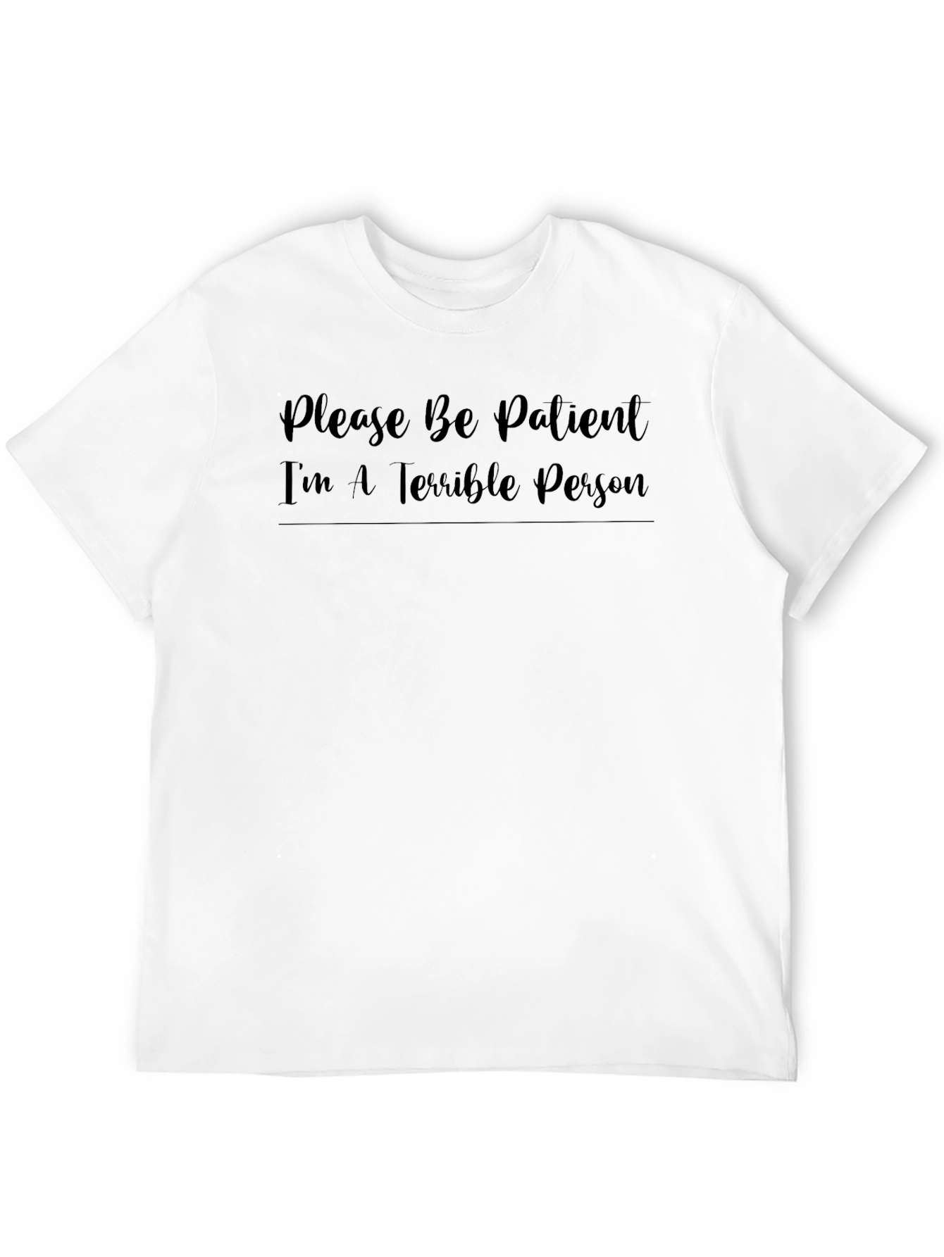Funny Terrible Person Black T-Shirt