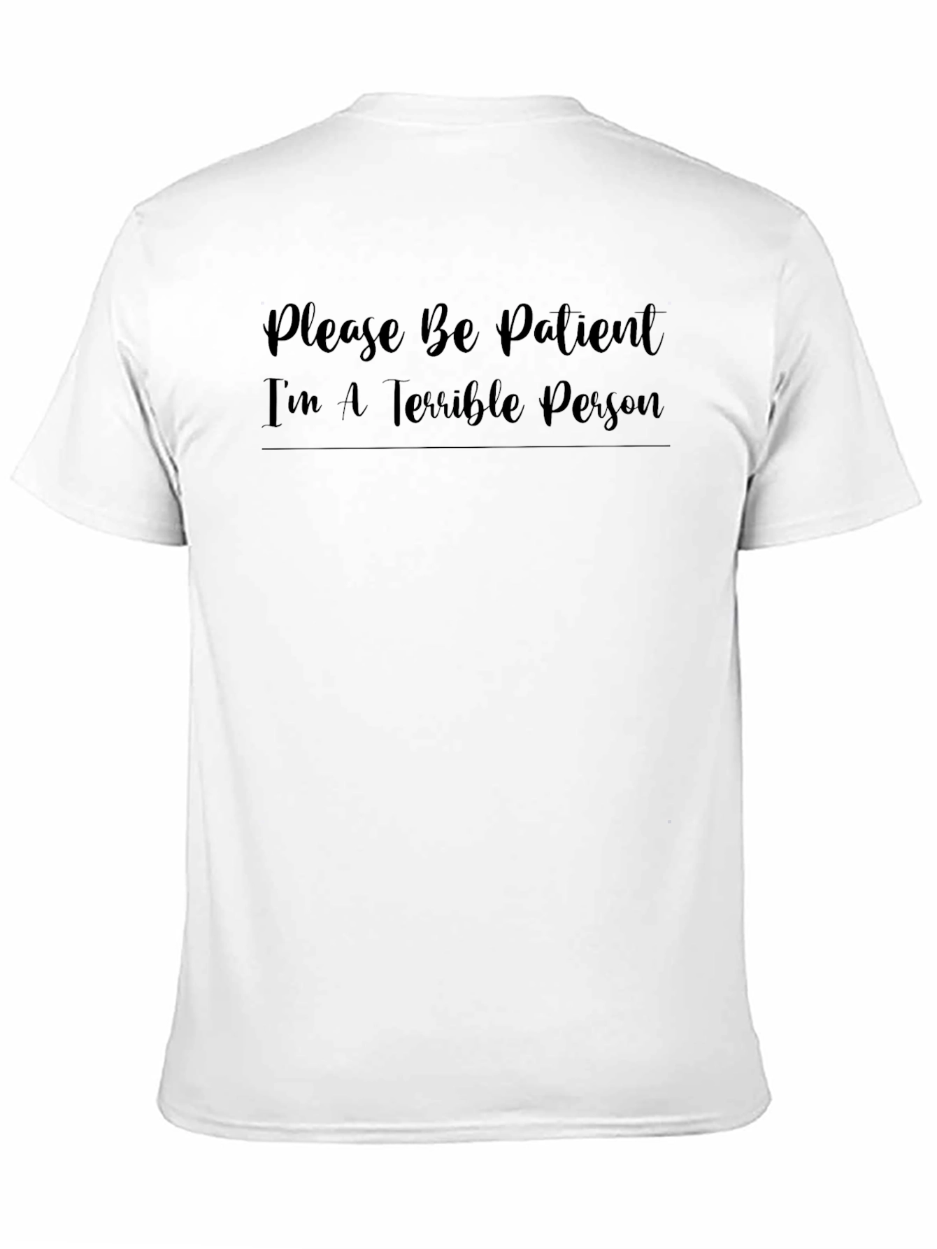Funny Terrible Person Black T-Shirt