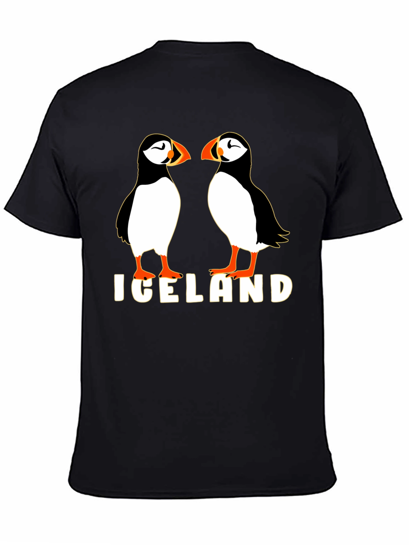 Iceland Puffin Graphic Tee - Black