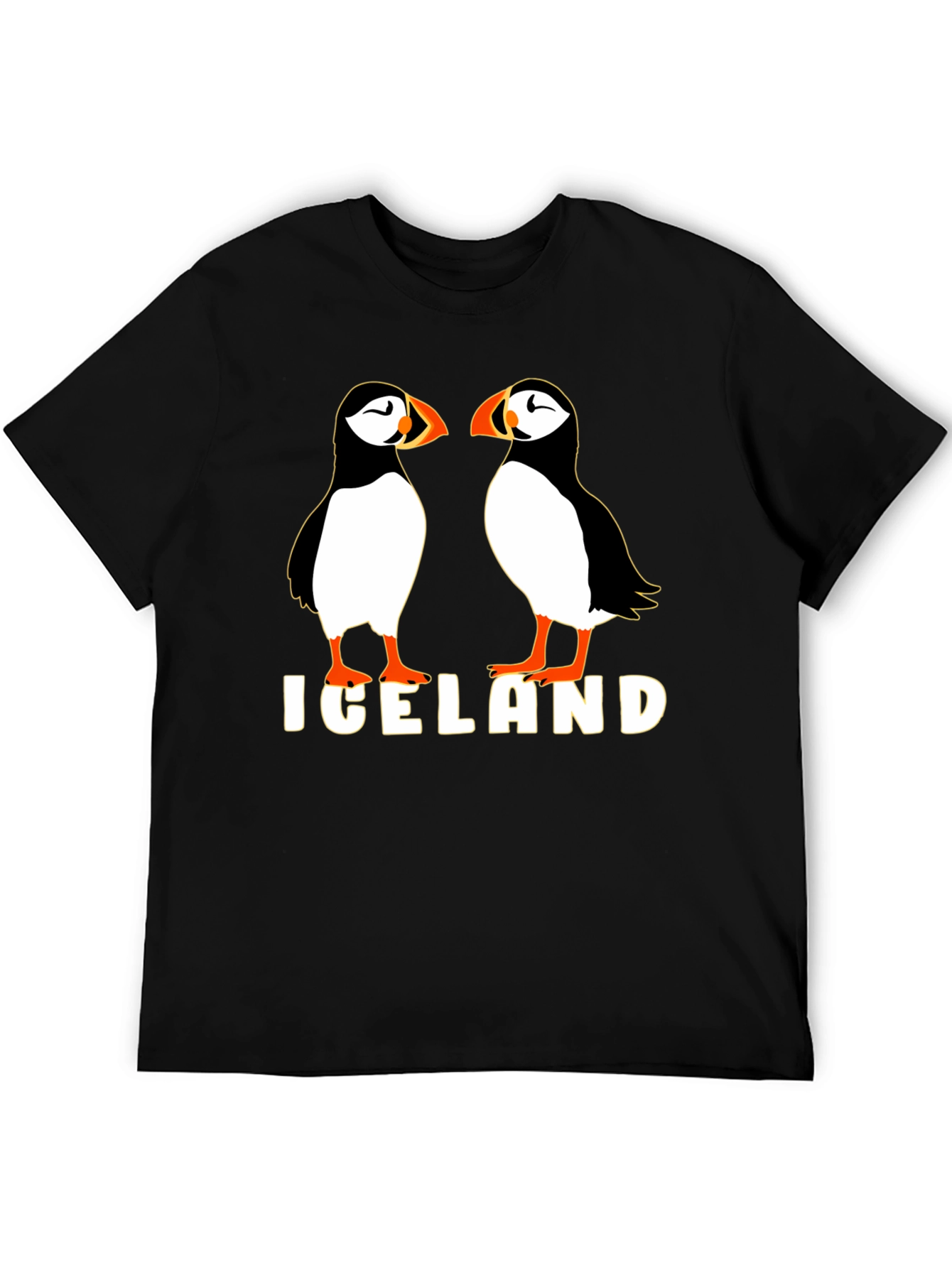Iceland Puffin Graphic Tee - Black