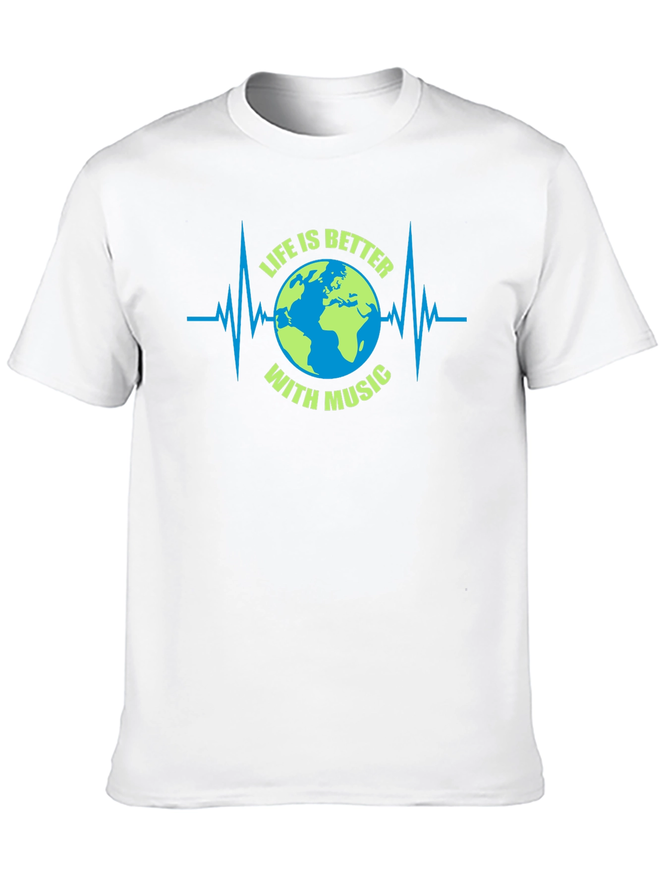 Life is Better with Music Earth Graphic Tee