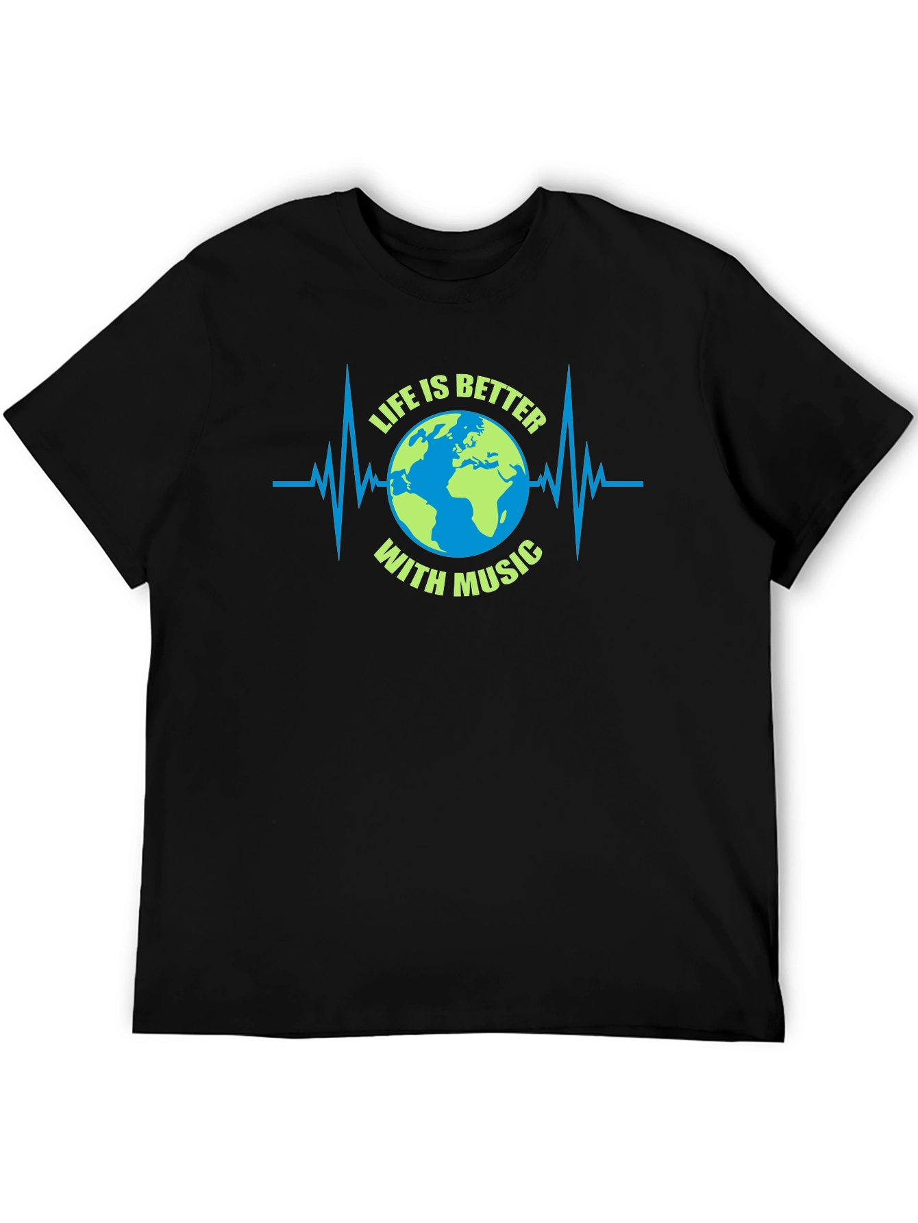 Life is Better with Music Earth Graphic Tee